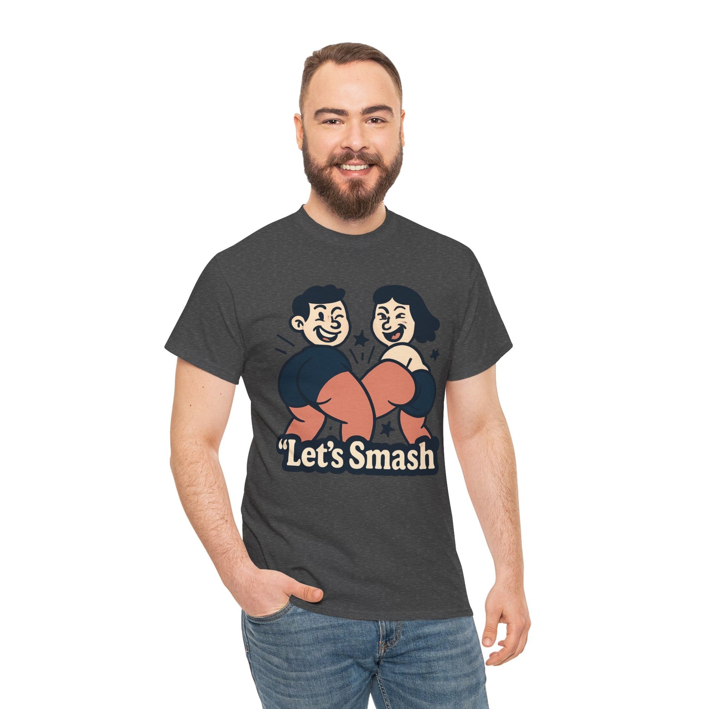 Let's Smash Tee — Retro Couples Valentine's T-Shirt