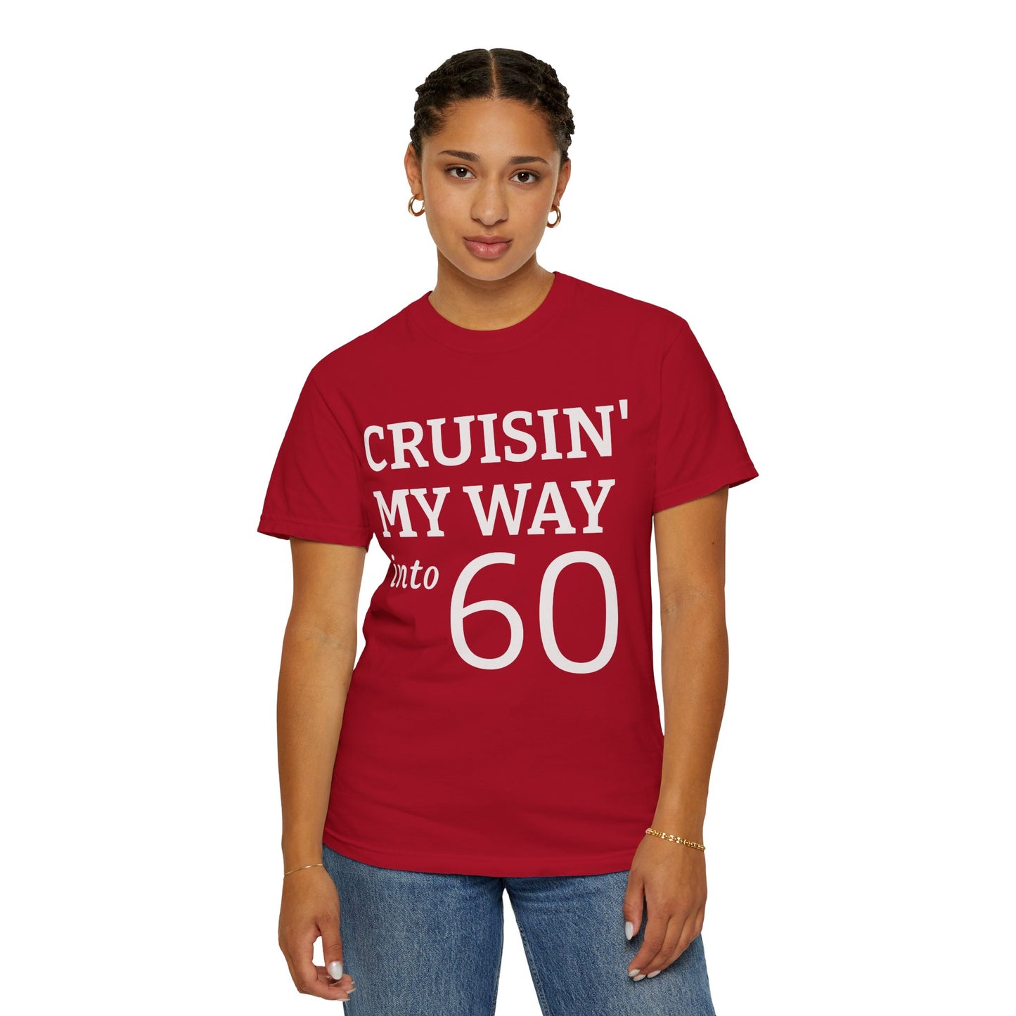 Cruisin' My Way Into 60 T-Shirt — 60th Birthday Tee