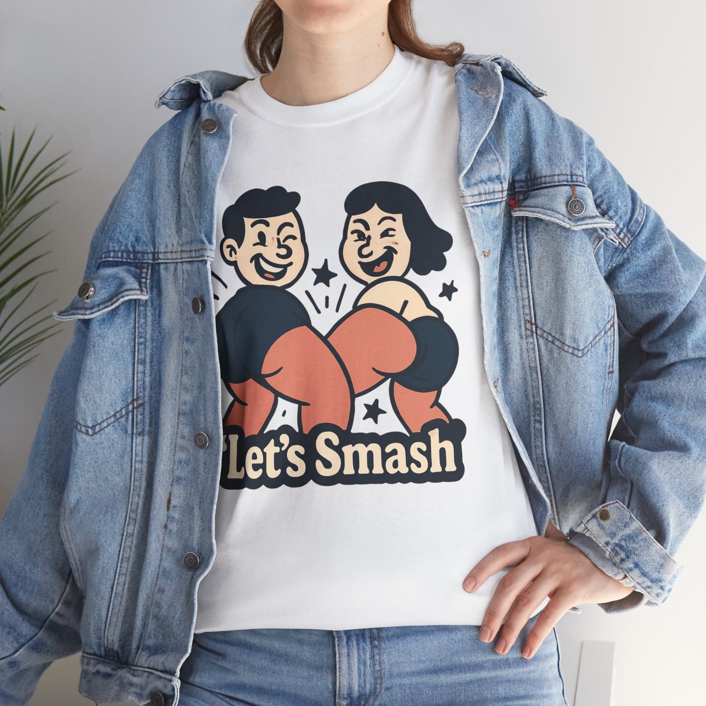 Let's Smash Tee — Retro Couples Valentine's T-Shirt