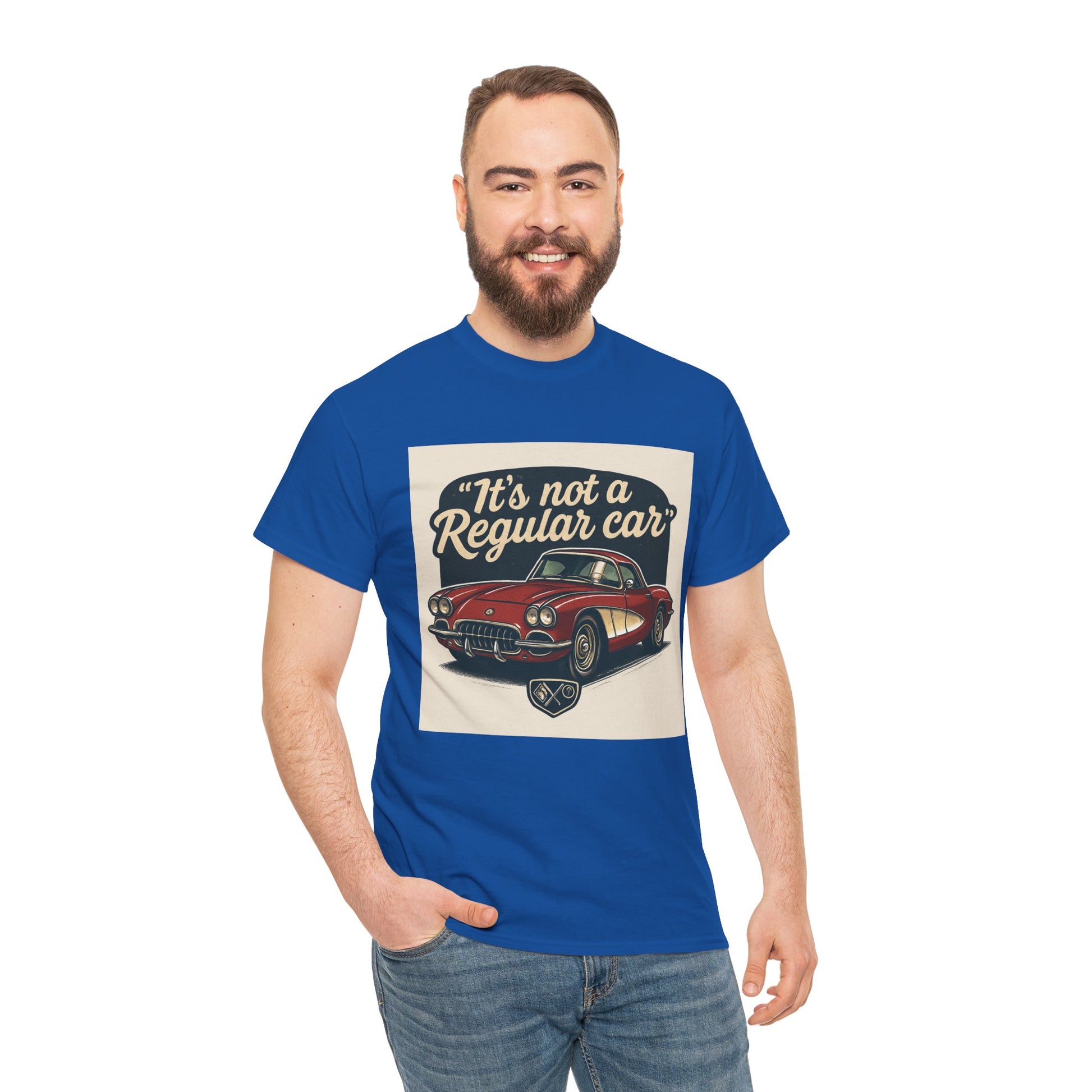 Classic Car Tee — "It's Not a Regular Car" Vintage Muscle Car Shirt Printify