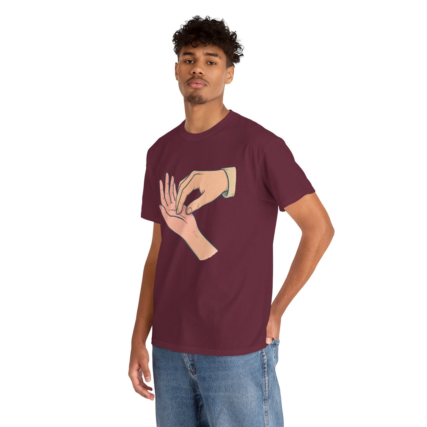 T-Shirt - Gentle Palm Reading Illustration Tee
