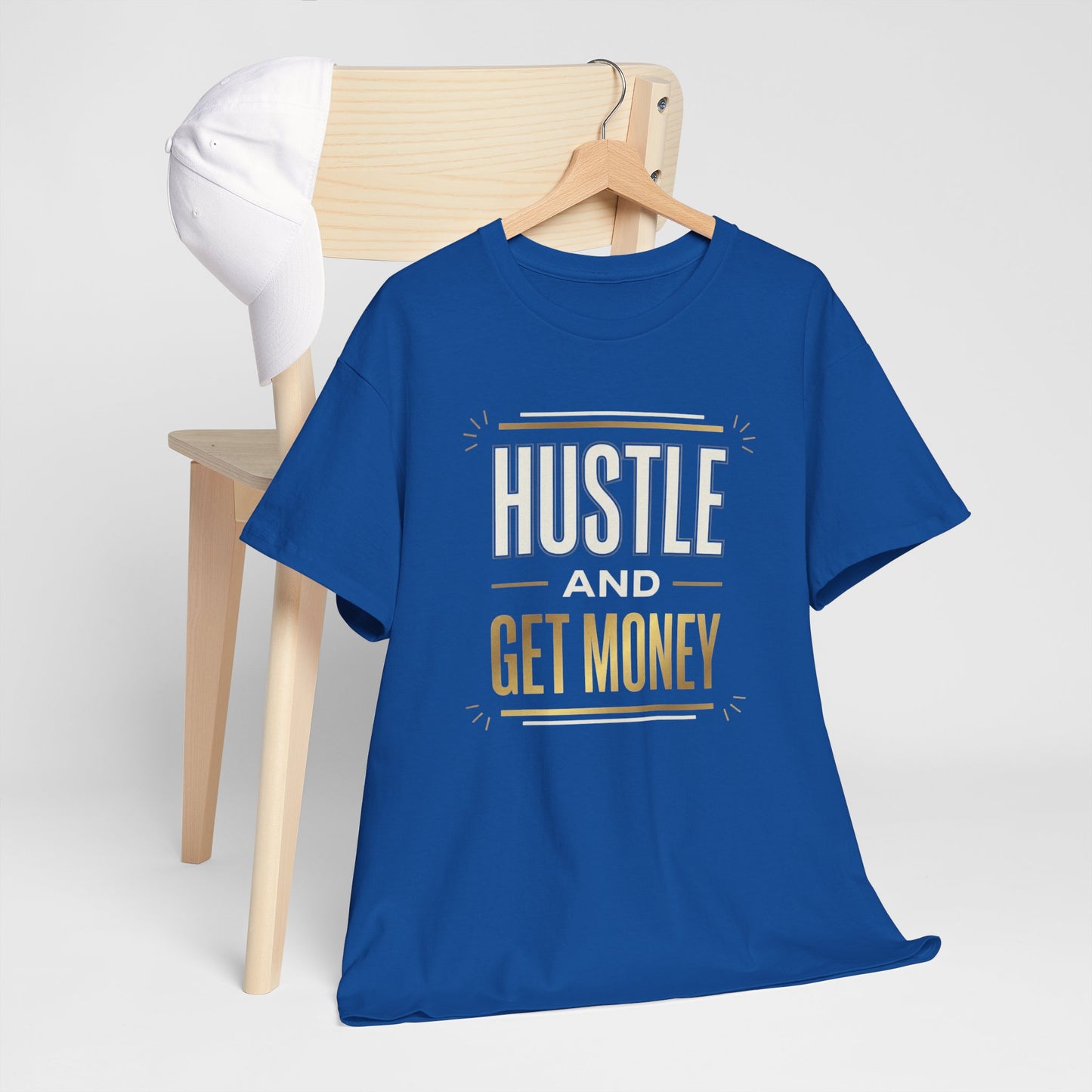 Hustle and Get Money Tee - Motivational Streetwear Graphic T-Shirt