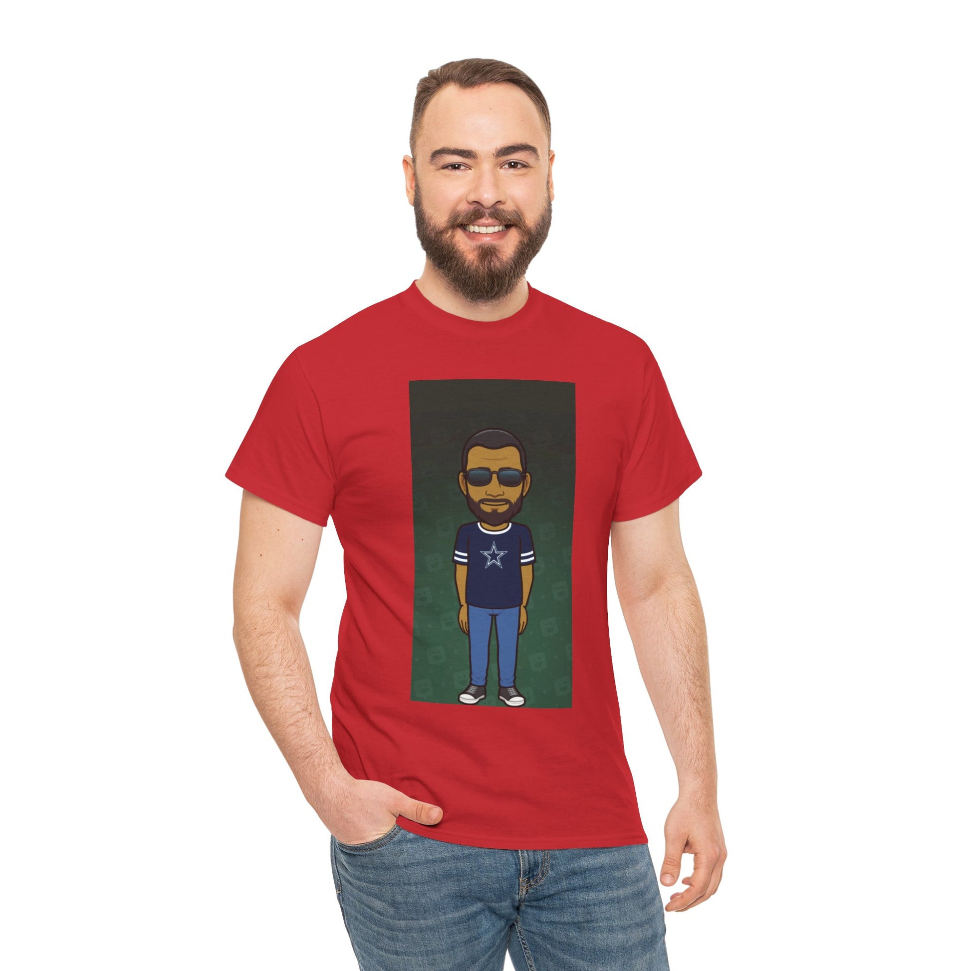 Cartoon Guy Graphic Tee — Personalized Avatar Shirt Printify