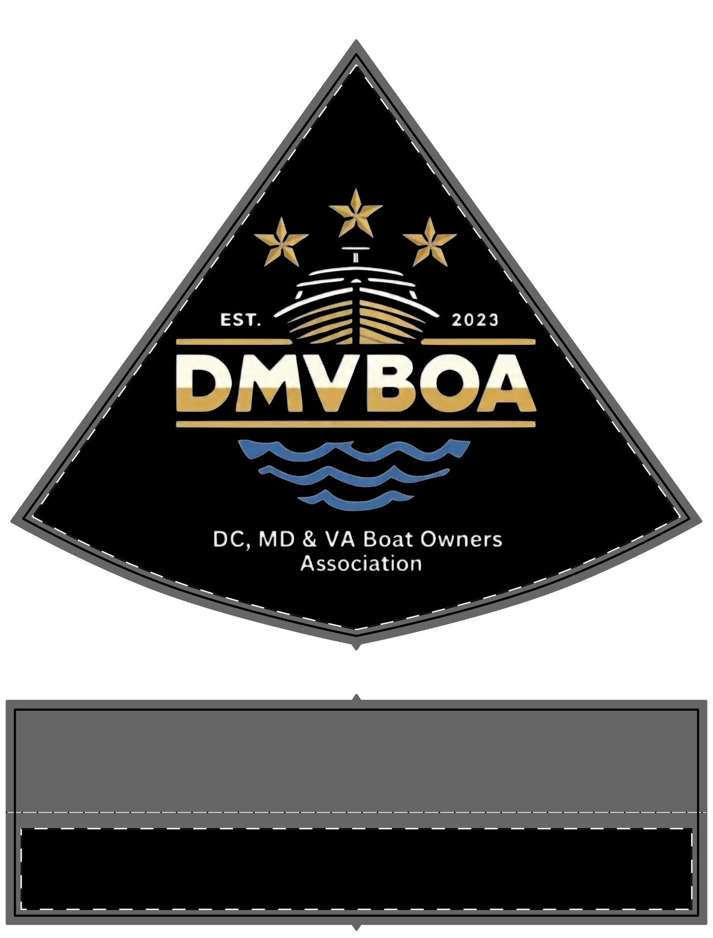 DMVBOA Logo Santa Hat — DC MD & VA Boat Owners Association Holiday Hat