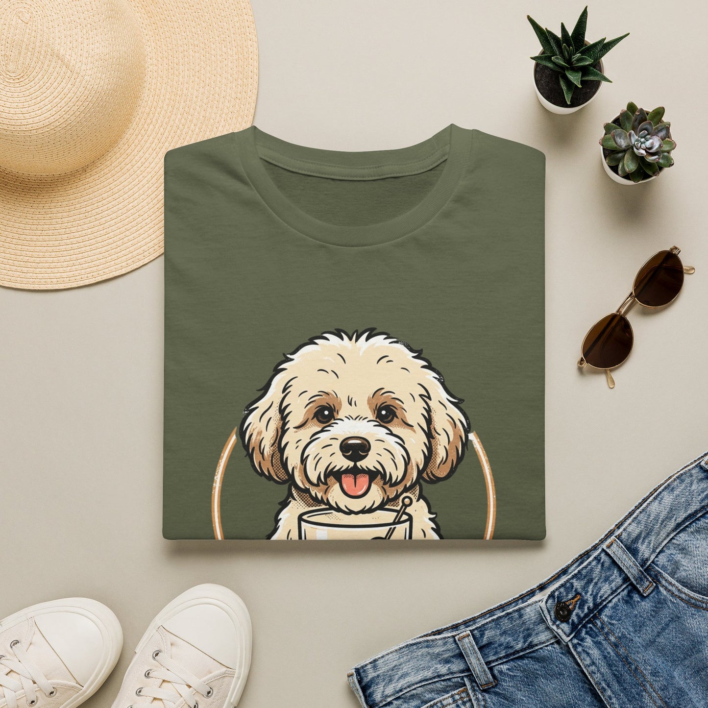 Dog Moms Club T-Shirt — Cute Doodle Dog Graphic Tee
