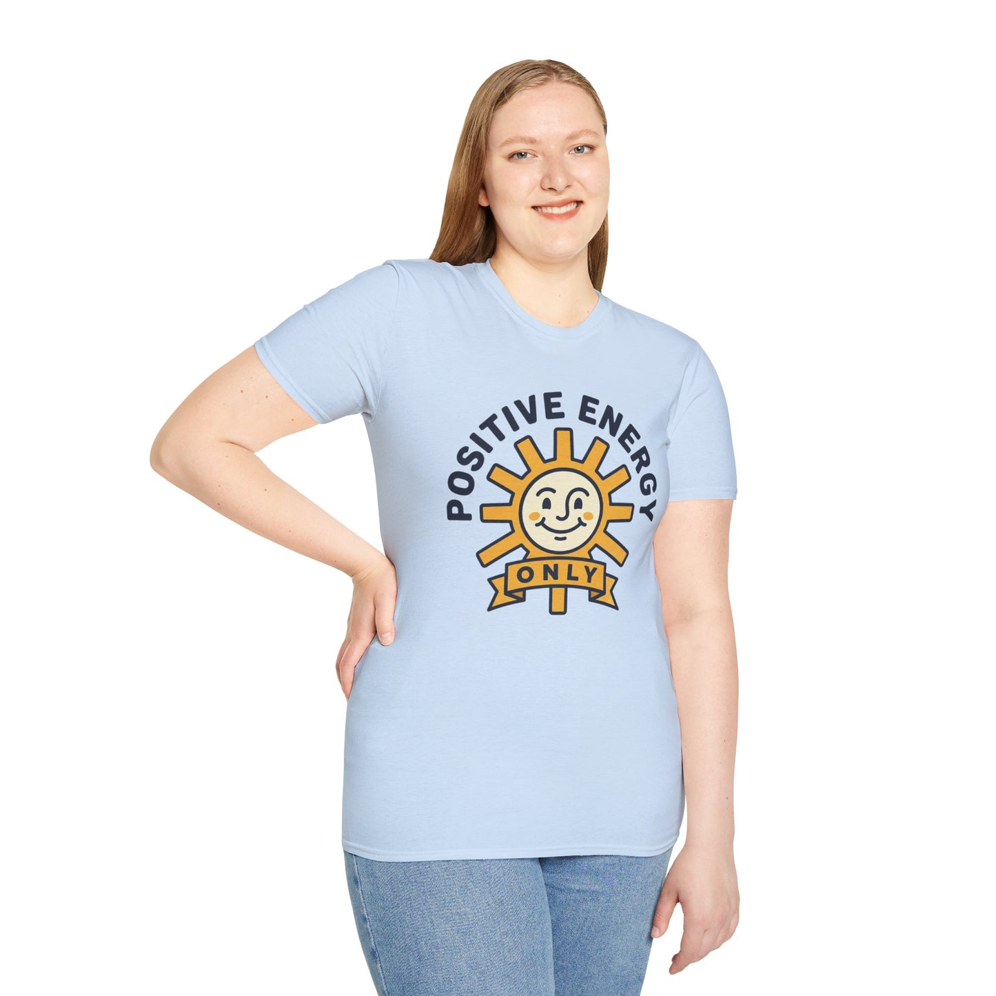 Positive Energy T-Shirt — Sunny 'Positive Energy Only' Graphic Tee