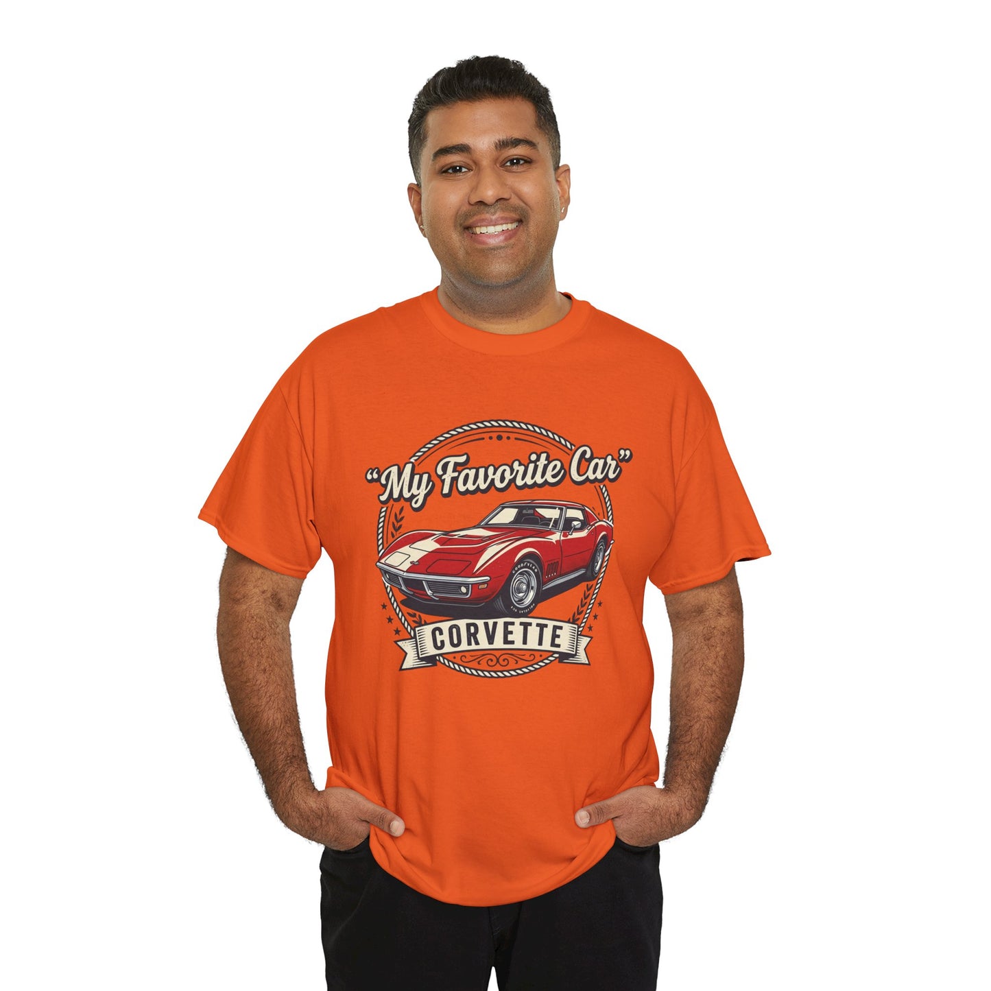 Corvette 'My Favorite Car' Classic Muscle Tee Printify