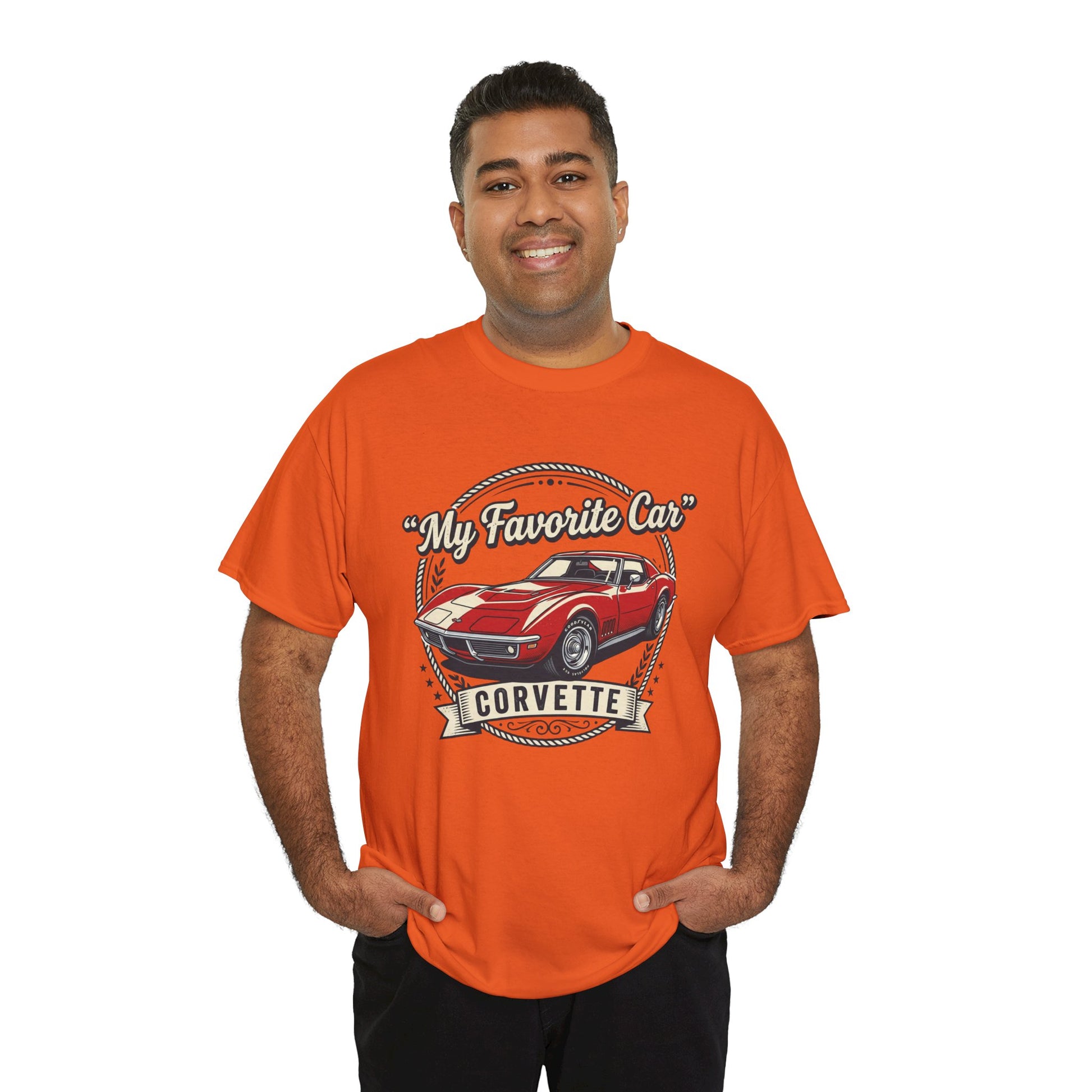 Corvette 'My Favorite Car' Classic Muscle Tee Printify