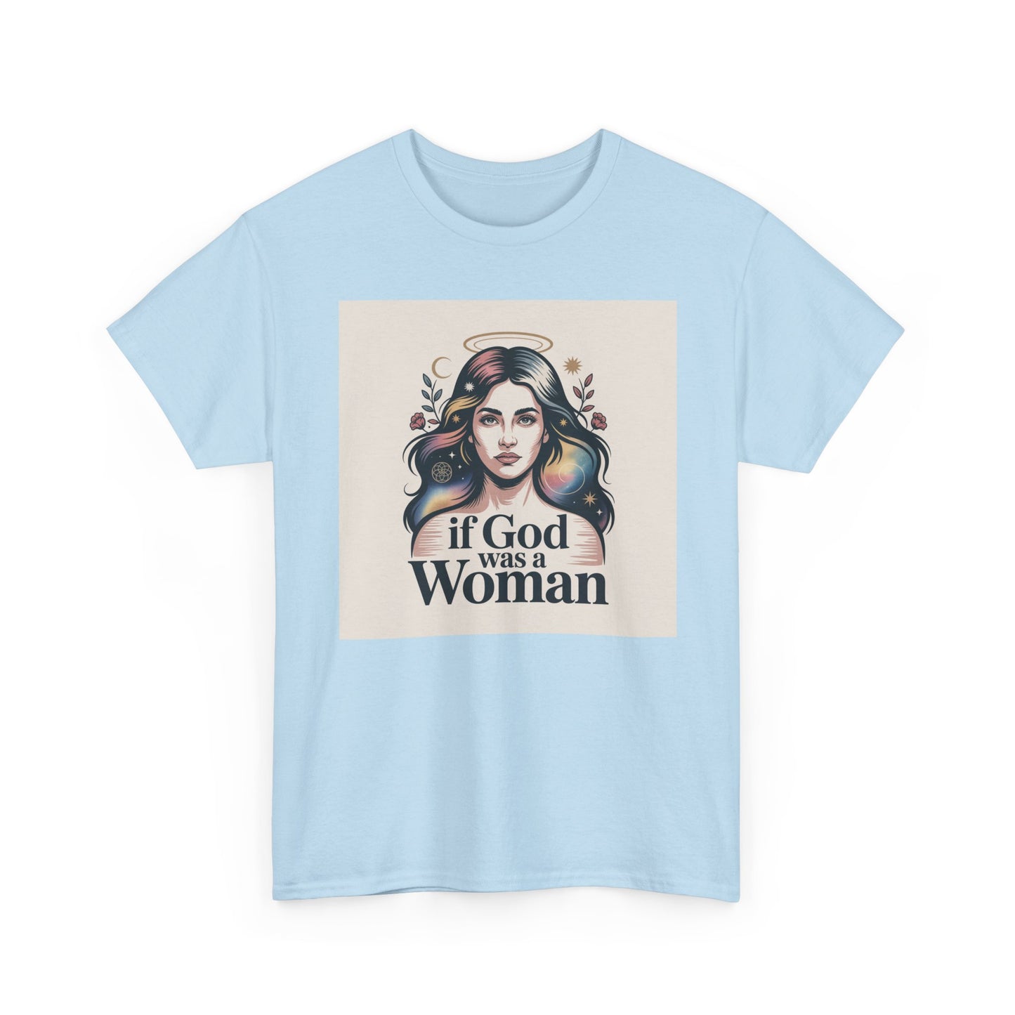 If God Was a Woman T-Shirt — Feminist Retro Portrait Tee