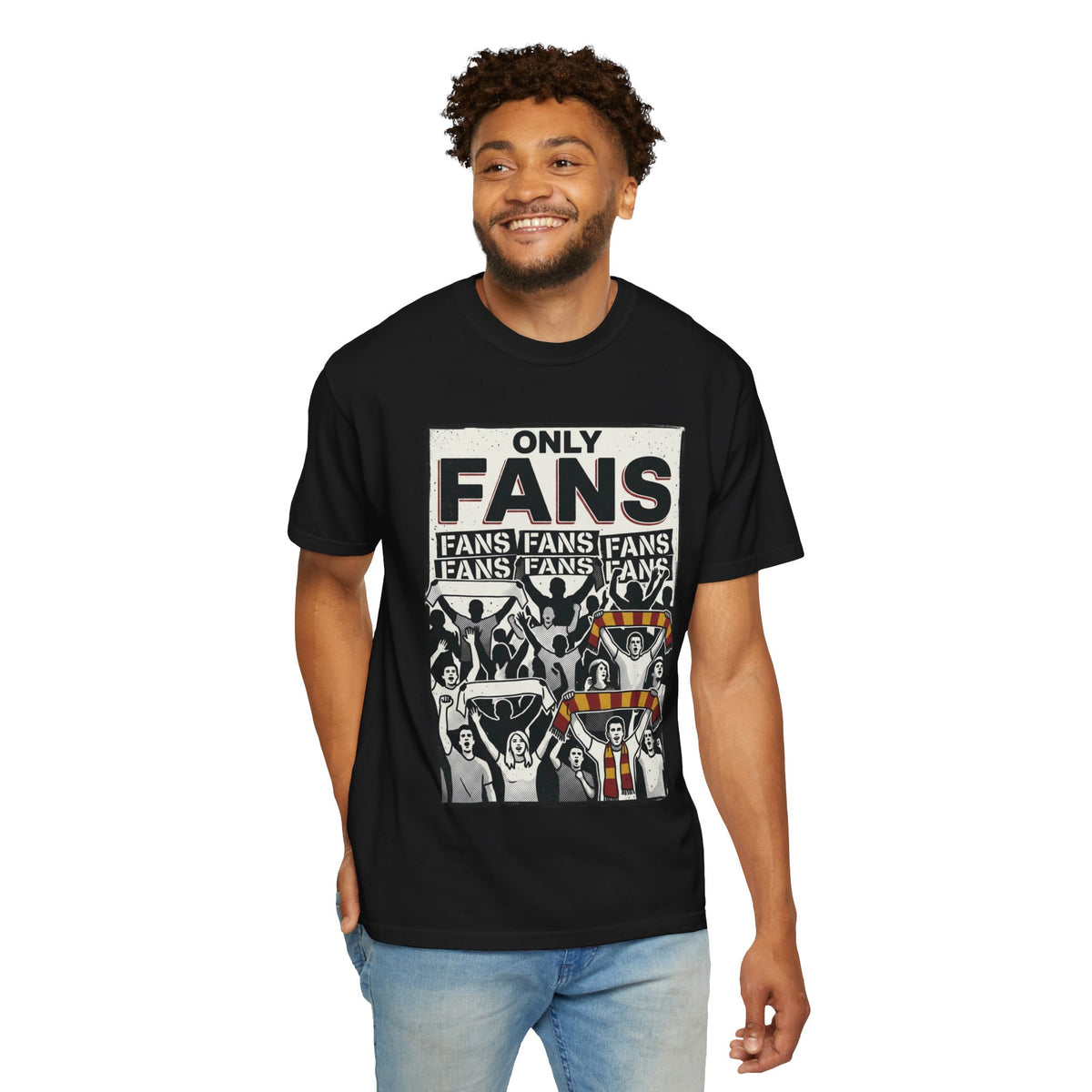 Only Fans Crowd Graphic T-Shirt — Vintage Sports Fan Tee