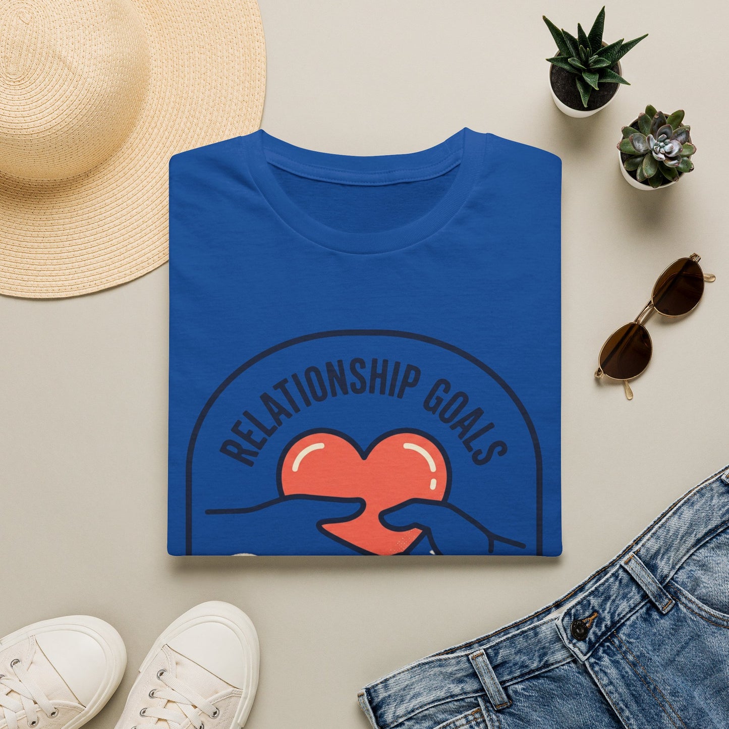 “Relationship Goals” Heart & Hands Graphic Tee (I Need a Planner)