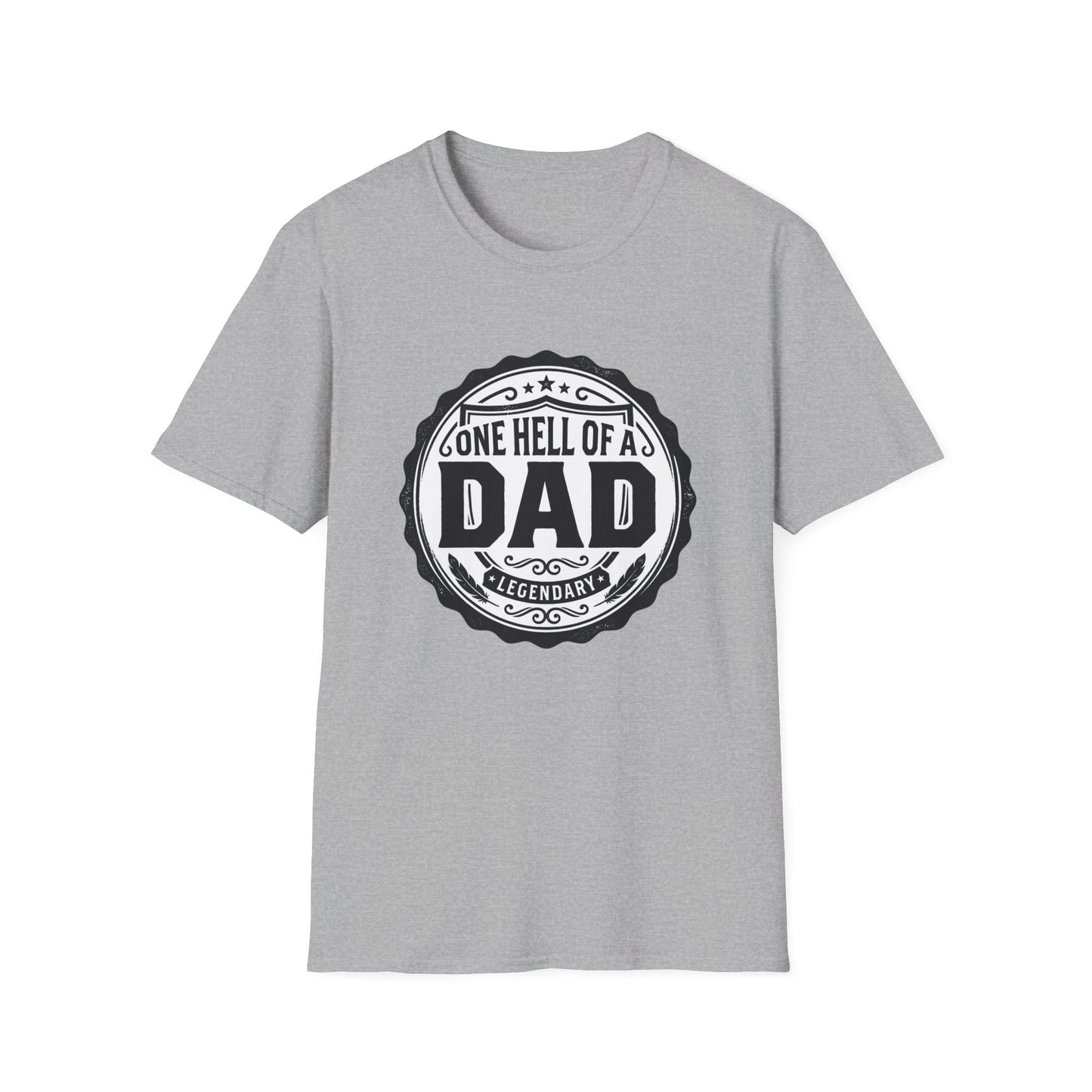 Gone Hell of a Dad T‑Shirt — Vintage Badge Father's Day Gift