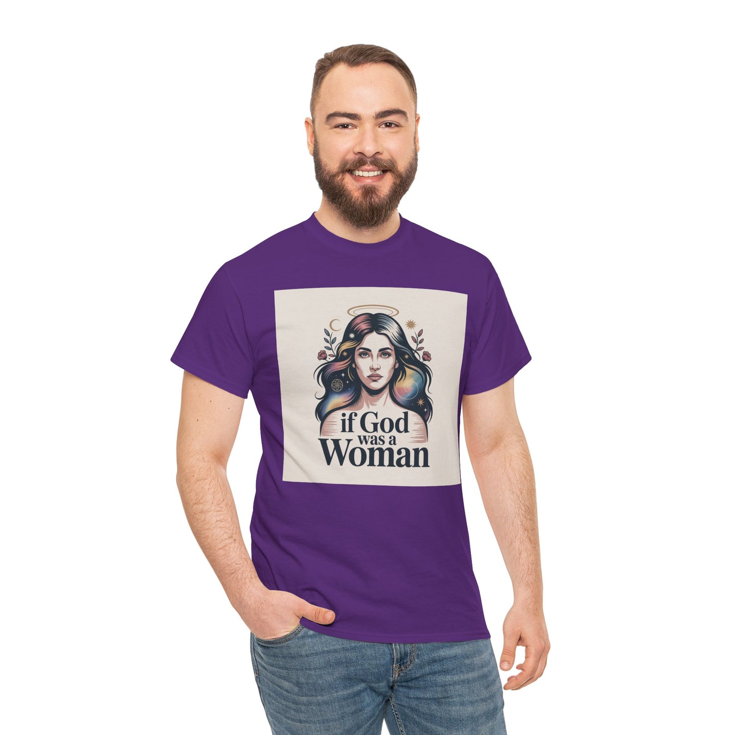 If God Was a Woman T-Shirt — Feminist Retro Portrait Tee