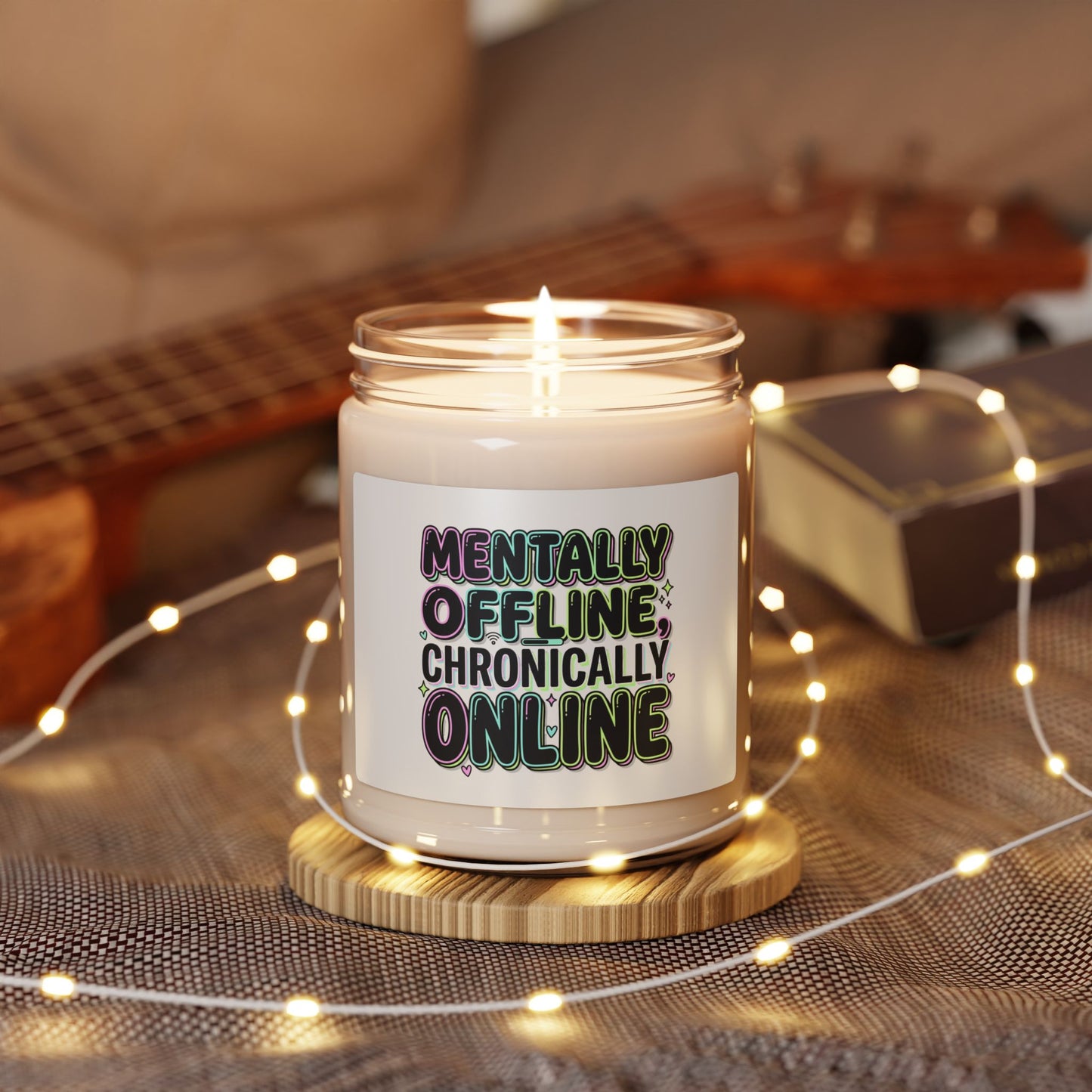 Mentally Offline Scented Soy Candle, 9oz
