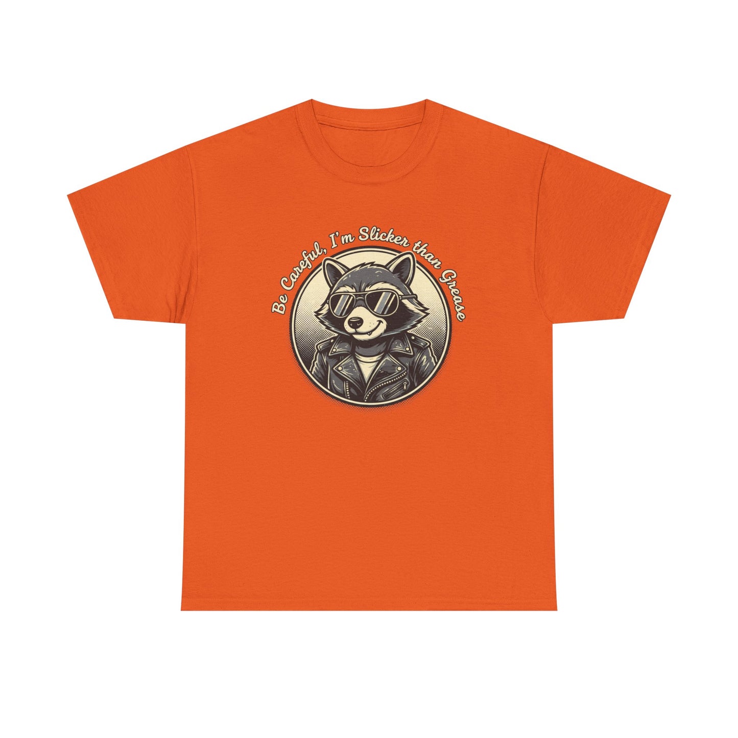 Raccoon Detective Graphic Tee — "Be Careful I’m Watching Your Snacks" Vintage Badge T-Shirt