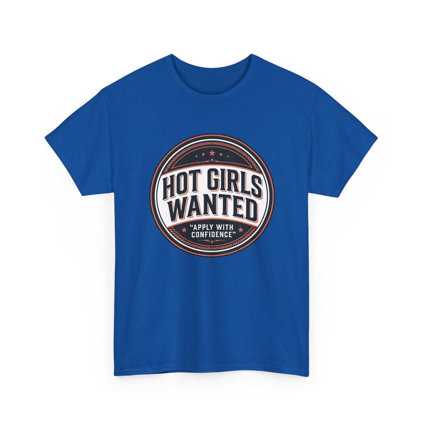 T-Shirt — "Hot Girls Wanted" Retro Badge Tee