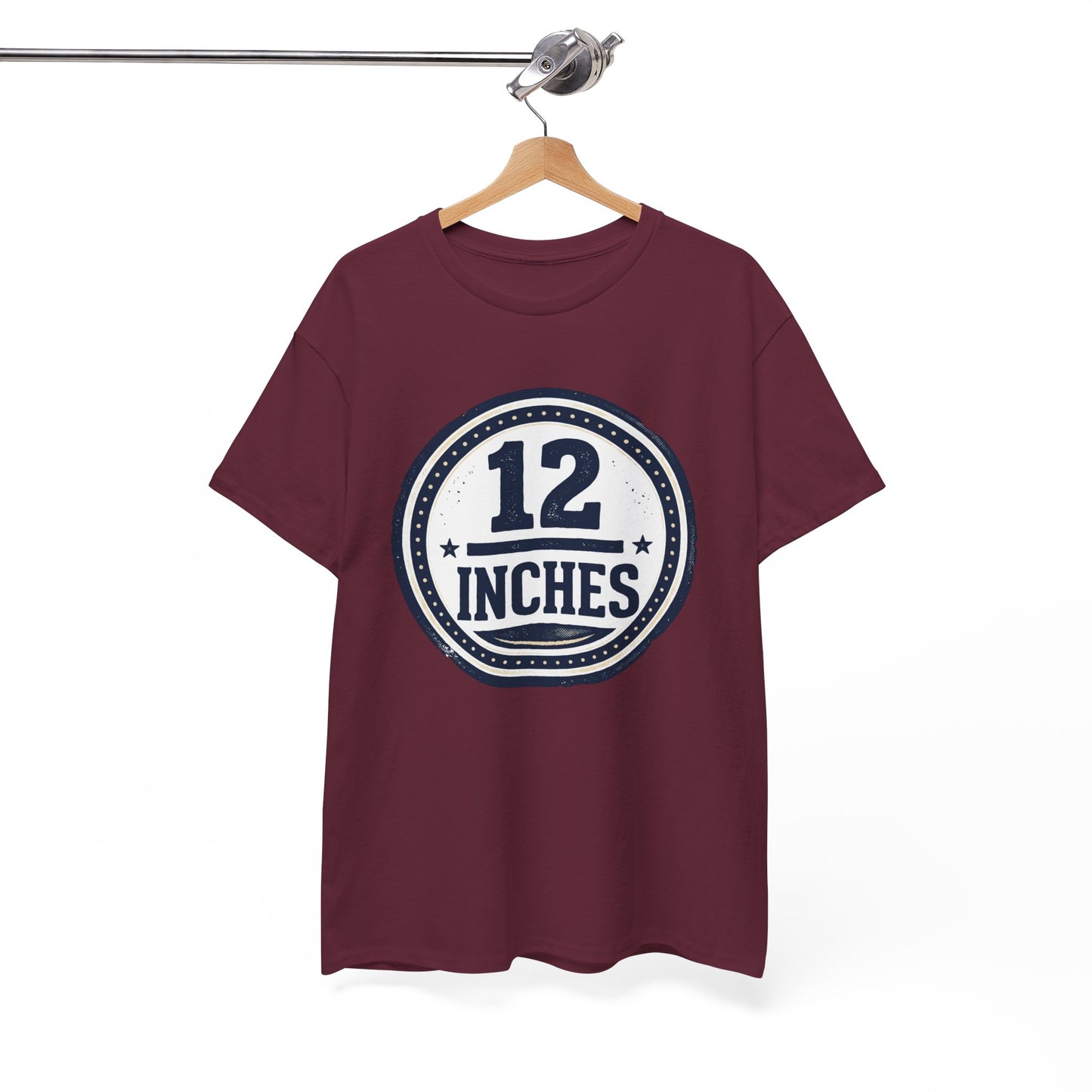 12 Inches Badge T-Shirt — Vintage Stamp Graphic Tee