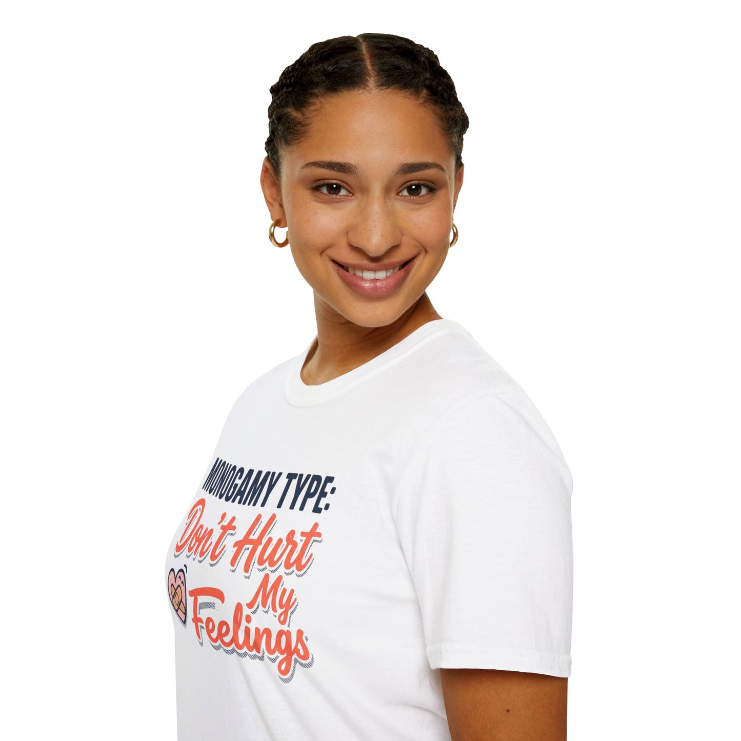 "Monogamy Type: Don't Hurt My Feelings" Graphic Tee Printify
