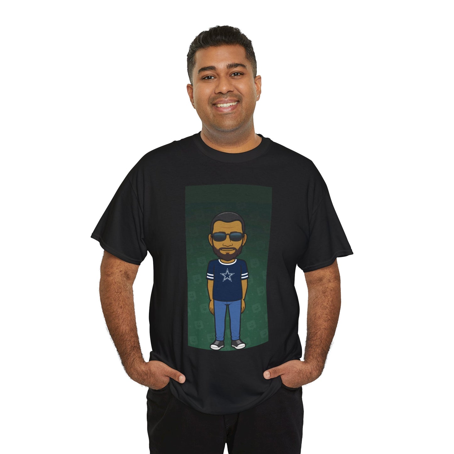 Cartoon Guy Graphic Tee — Personalized Avatar Shirt Printify