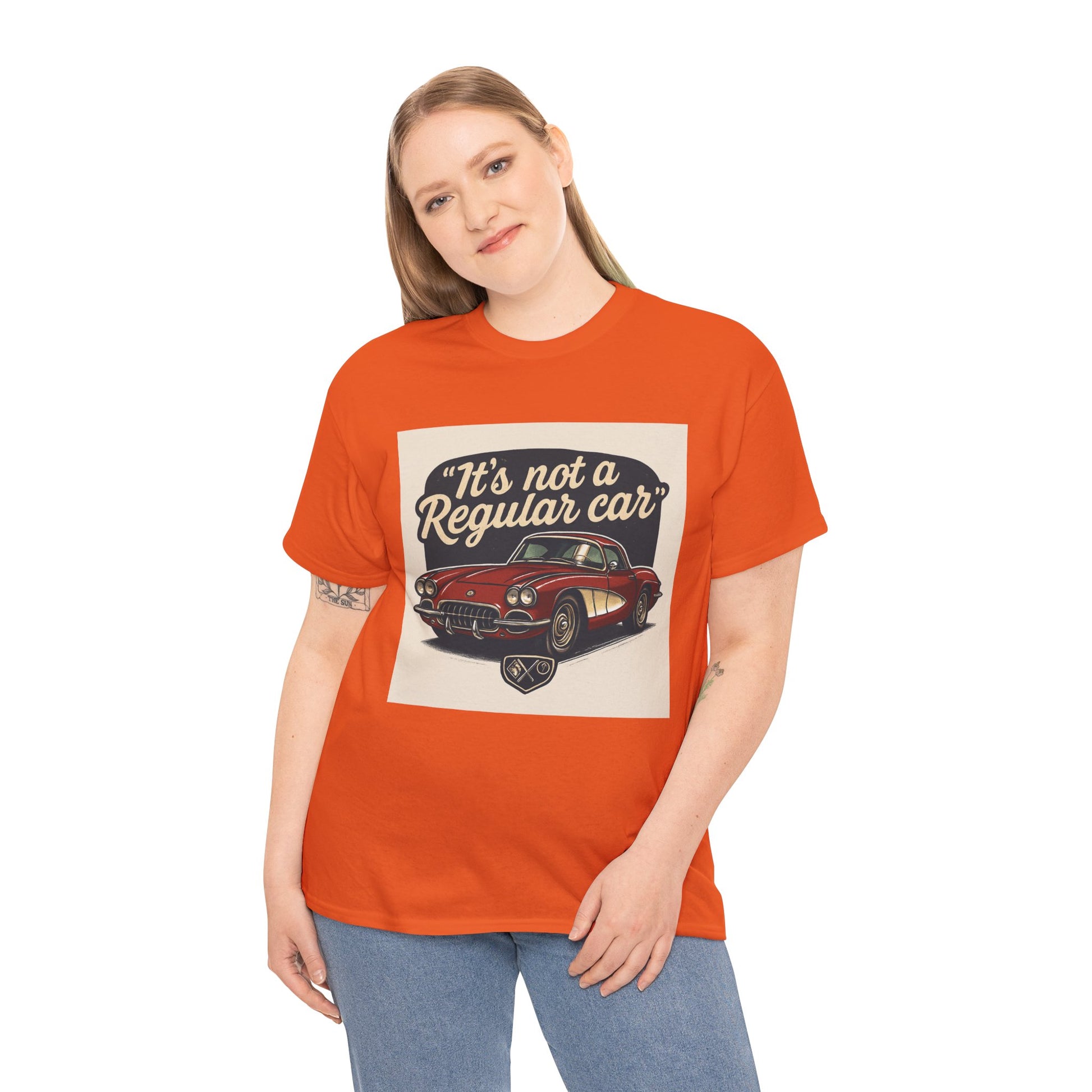 Classic Car Tee — "It's Not a Regular Car" Vintage Muscle Car Shirt Printify