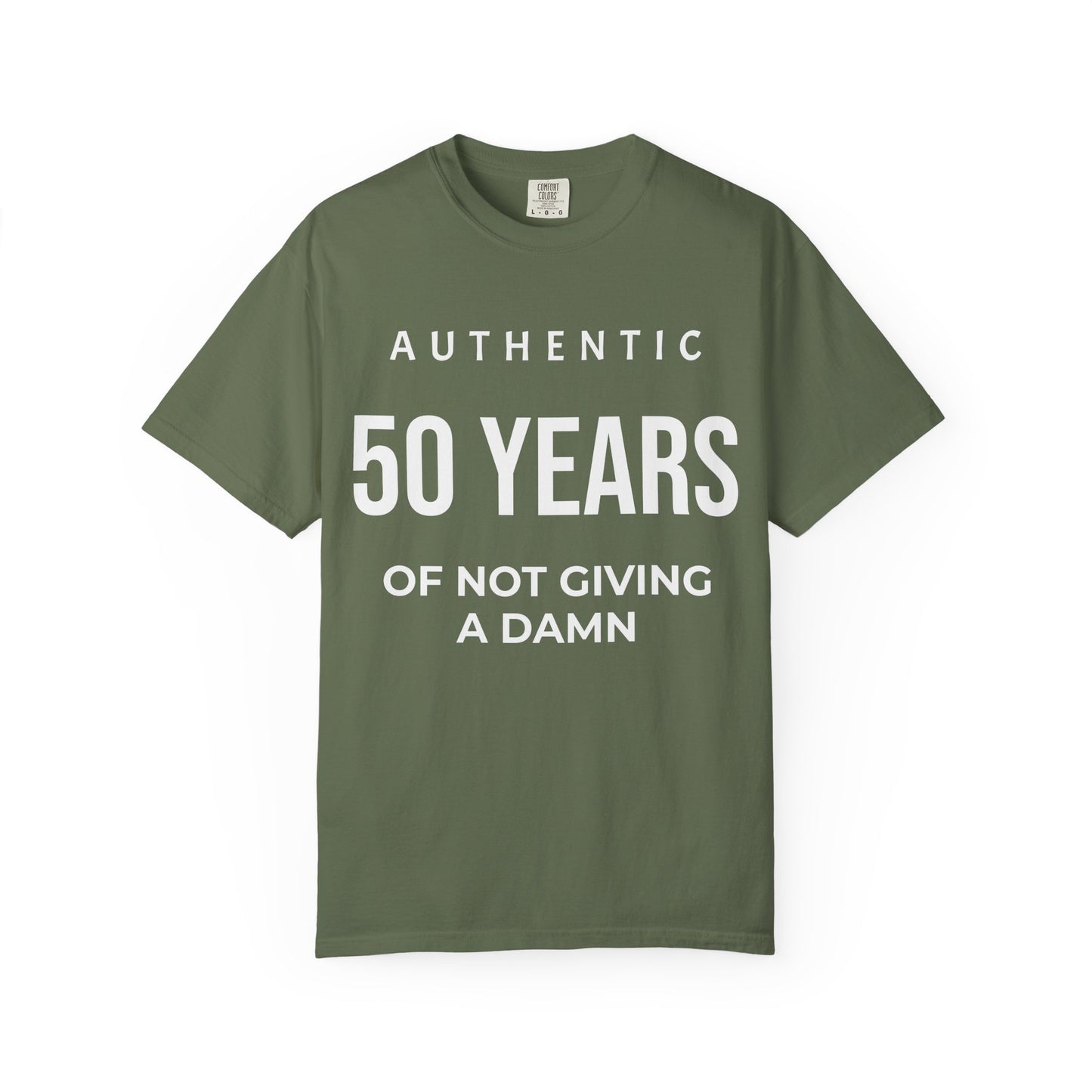 50 Years of Not Giving a Damn T-Shirt — Funny 50th Birthday Tee