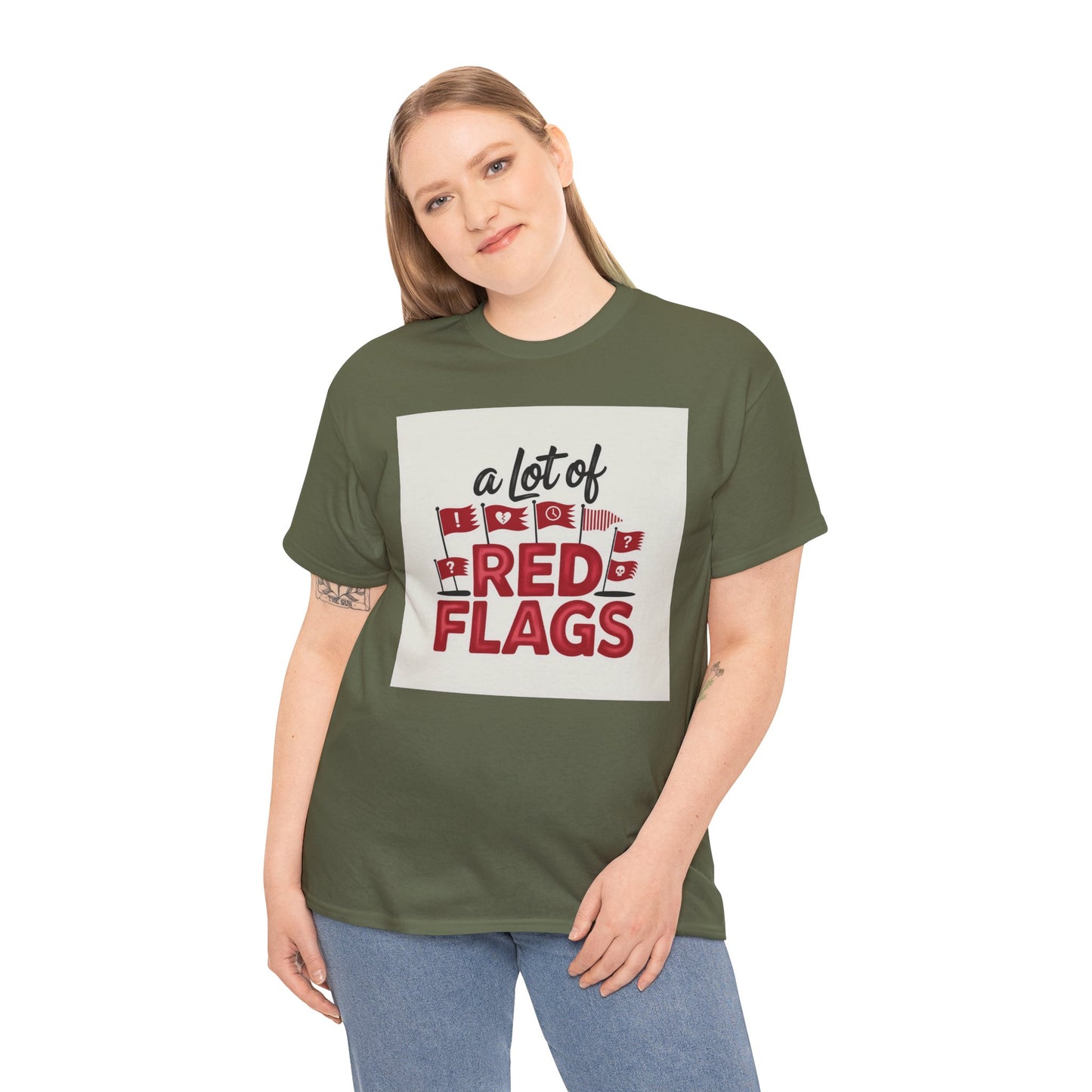 T-Shirt — “A Lot of Red Flags” Funny Relationship Humor Tee