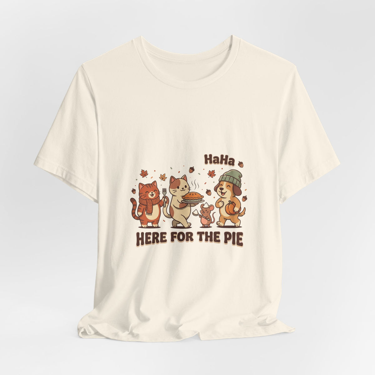 Here for the Pie Tee | Thanksgiving Turkey Pumpkin Pie Harvest