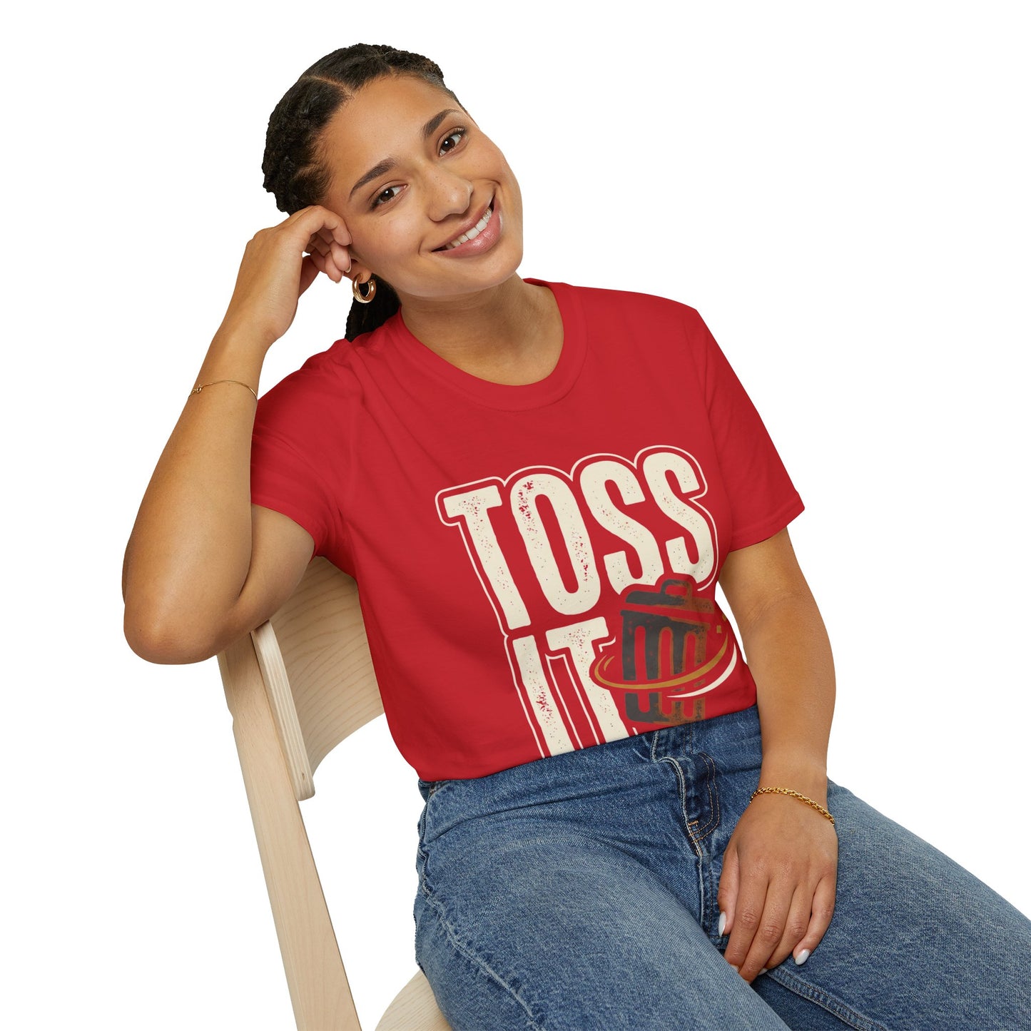 Toss It Graphic T‑Shirt — Casual Recycling / Trash Toss Tee