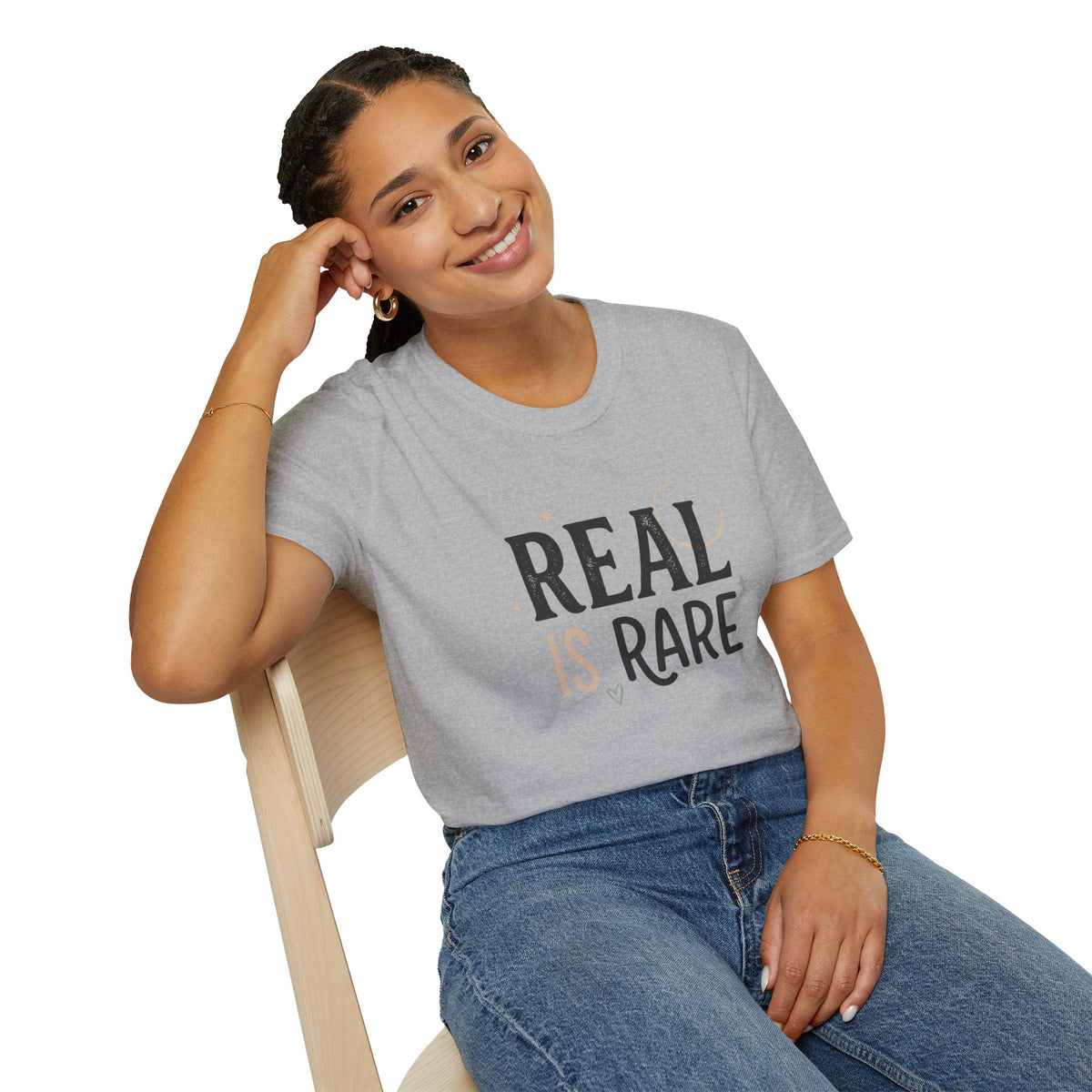 Real Is Rare Graphic Tee — Inspirational Casual Shirt