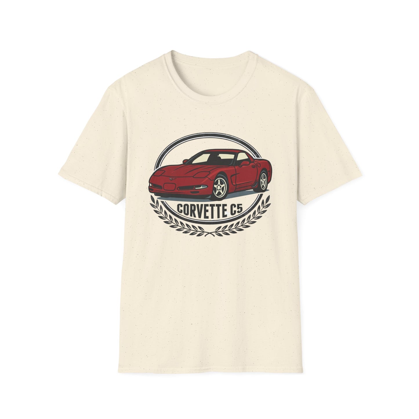 Corvette C5 T-Shirt – Classic Red Sports Car Crewneck for Car Enthusiasts