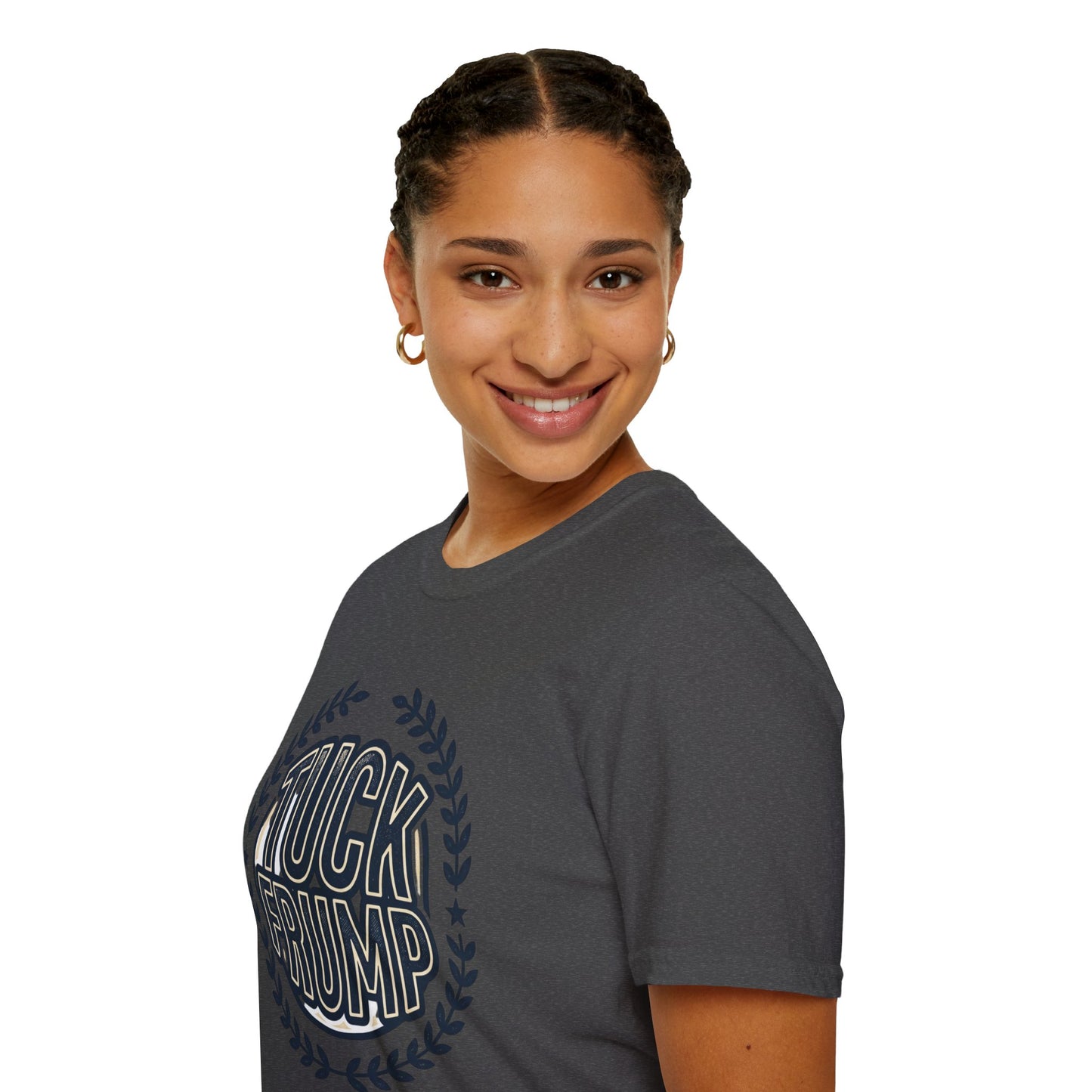 "Tuck Frump" Vintage Laurel Emblem Political Satire Tee