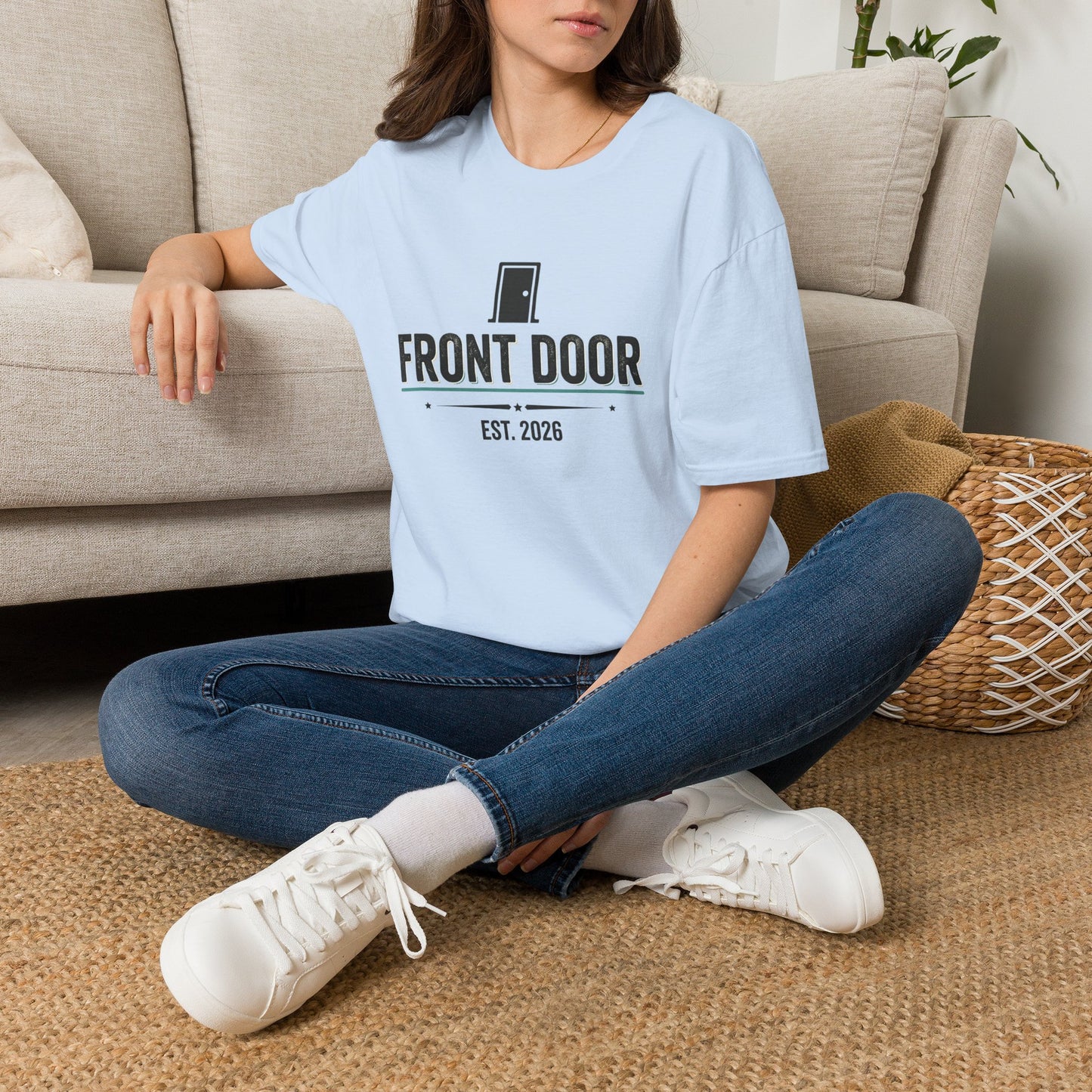 Front Door T‑Shirt – 'Front Door' Logo Tee (Est. 2026)