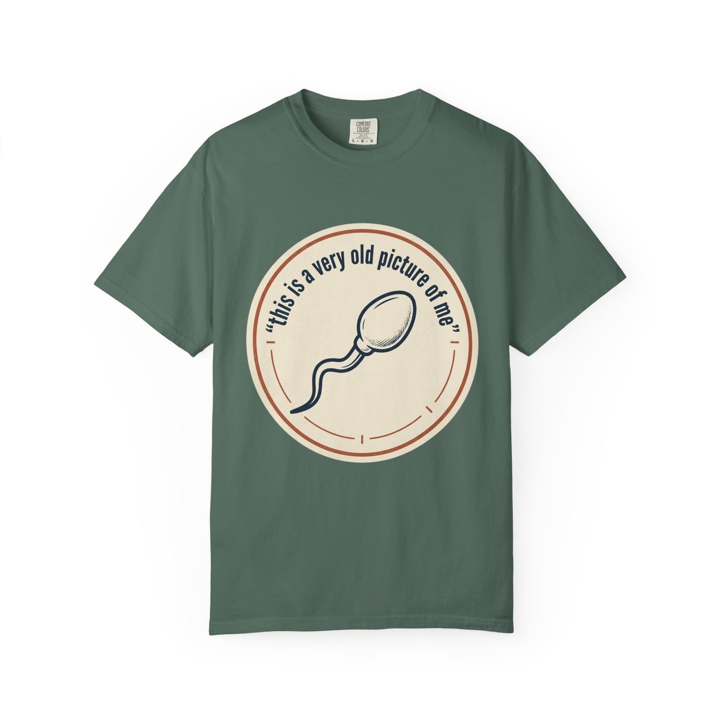 Vintage Sperm Graphic T-Shirt — "this is a very old picture of me"