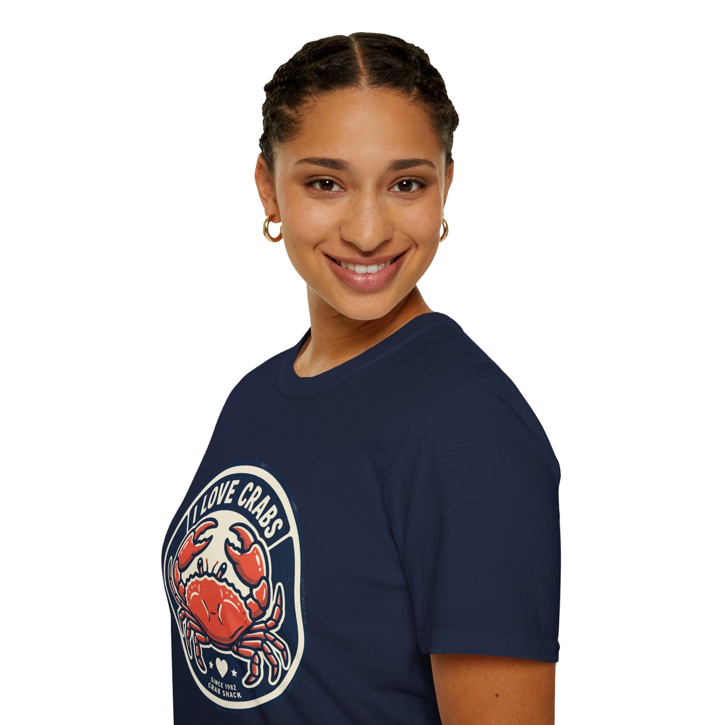 Crab Lover T-Shirt — I Love Crabs Vintage Seafood Graphic Tee