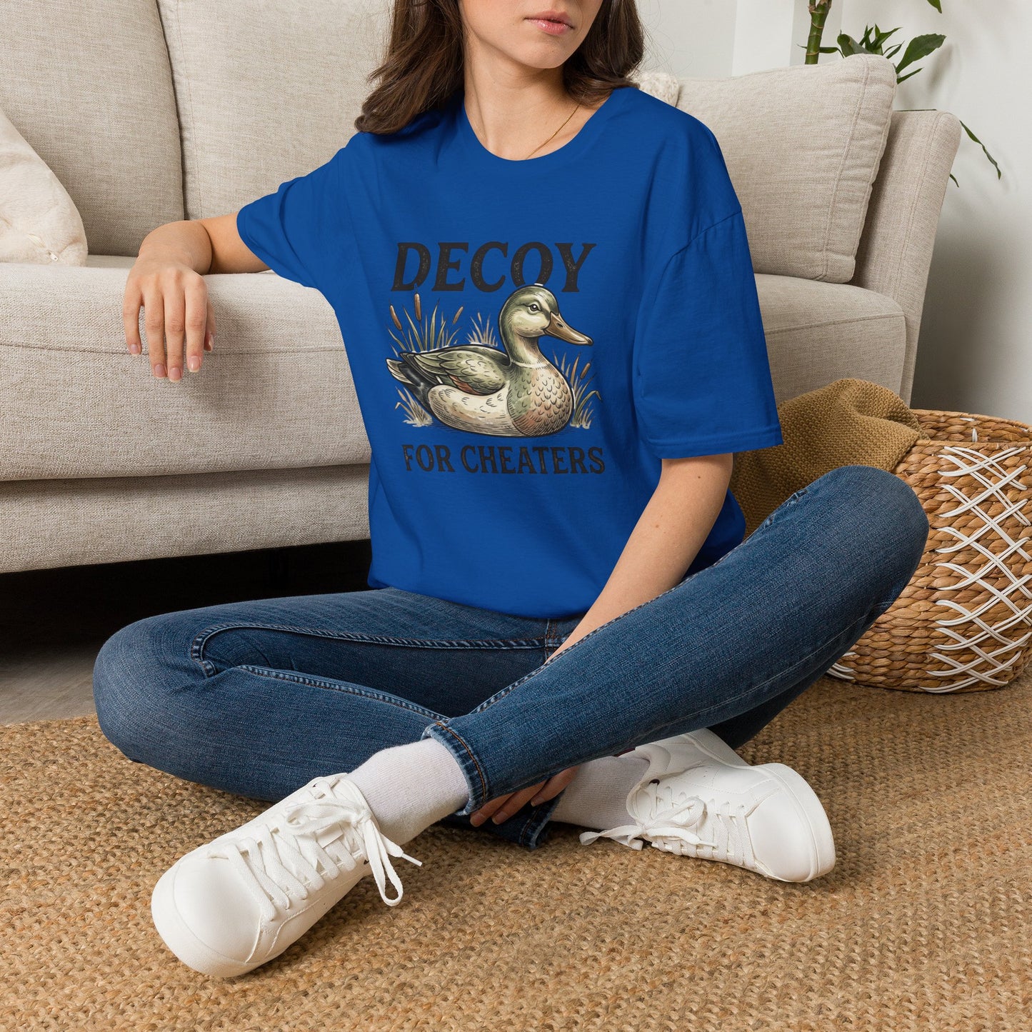 Decoy Duck T-Shirt — "Decoy for Cheaters" Vintage Waterfowl Tee