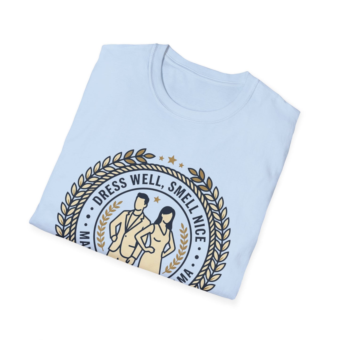 "Dress Well, Smell Nice" Vintage Couple Graphic Tee