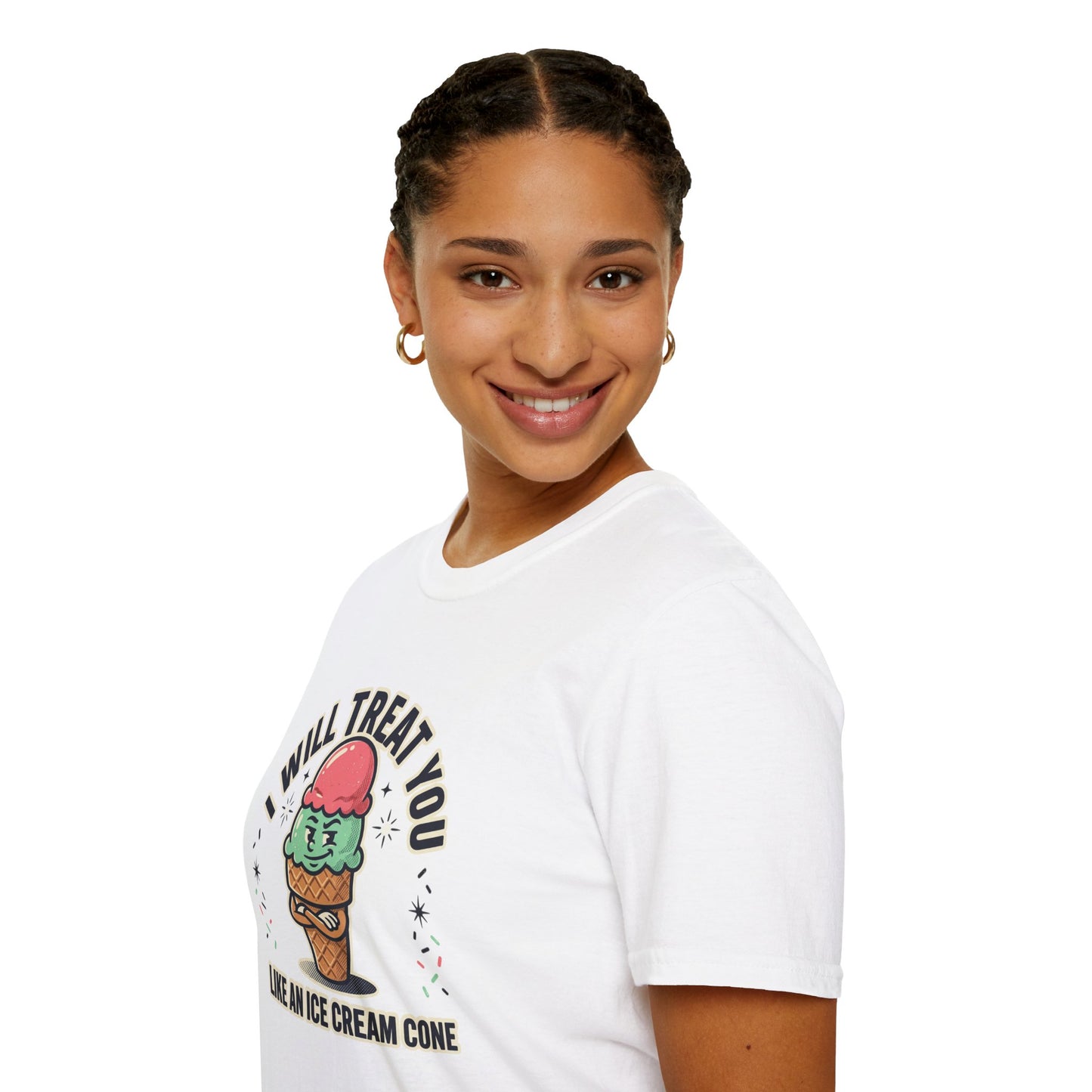 I Will Treat You Like An Ice Cream Cone T-Shirt — Cute Ice Cream Graphic Tee