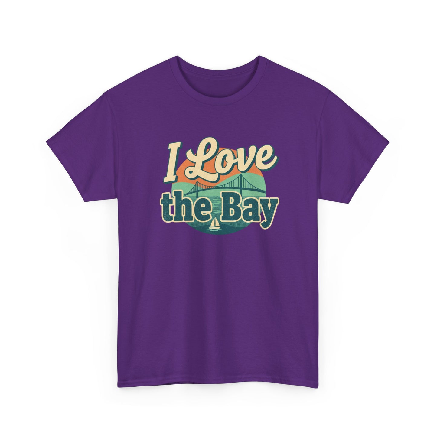 I Love the Bay T-Shirt — Retro Coastal Tee for Bay Lovers