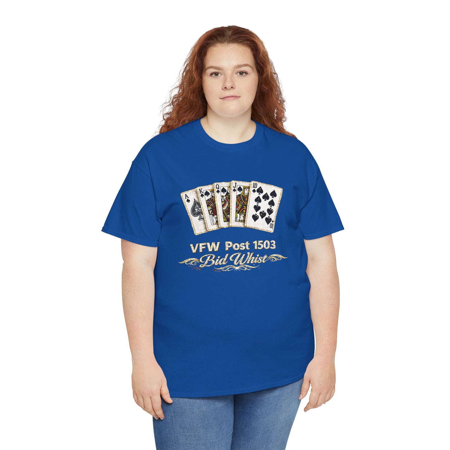 Veterans VFW Poker Night Tee – "VFW Post 1503" Playing Cards Design
