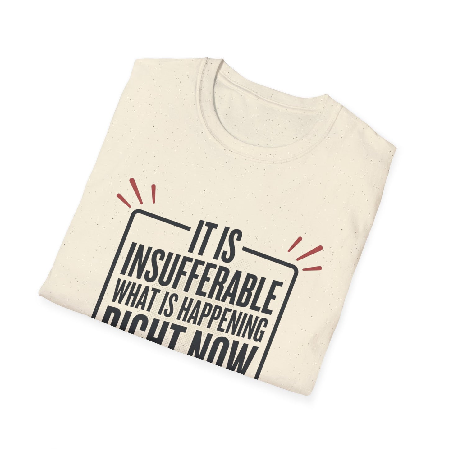 “It Is Insufferable What Is Happening Right Now” Graphic T-Shirt