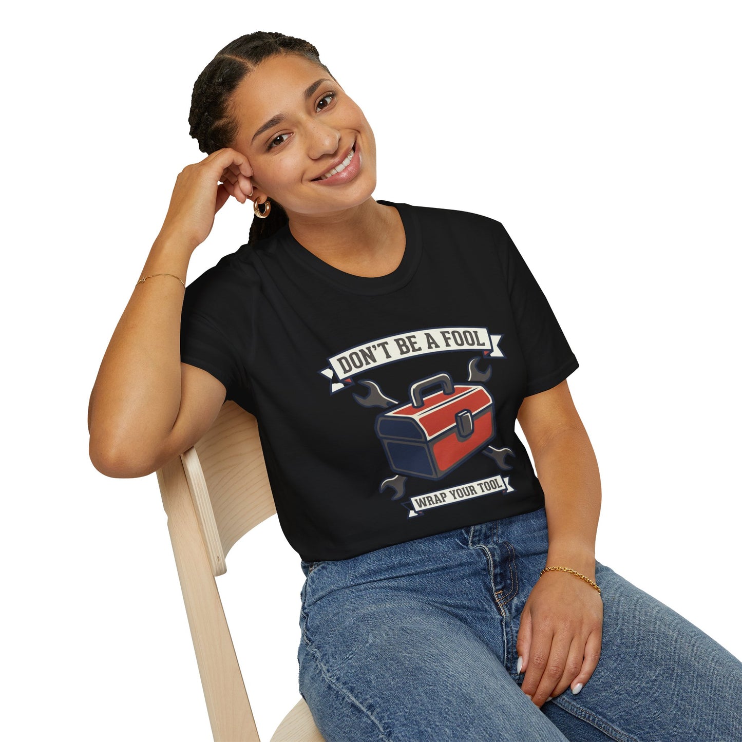 Don't Be a Fool Toolbox T‑Shirt — Wrap Your Tool Shirt for Mechanics & DIYers