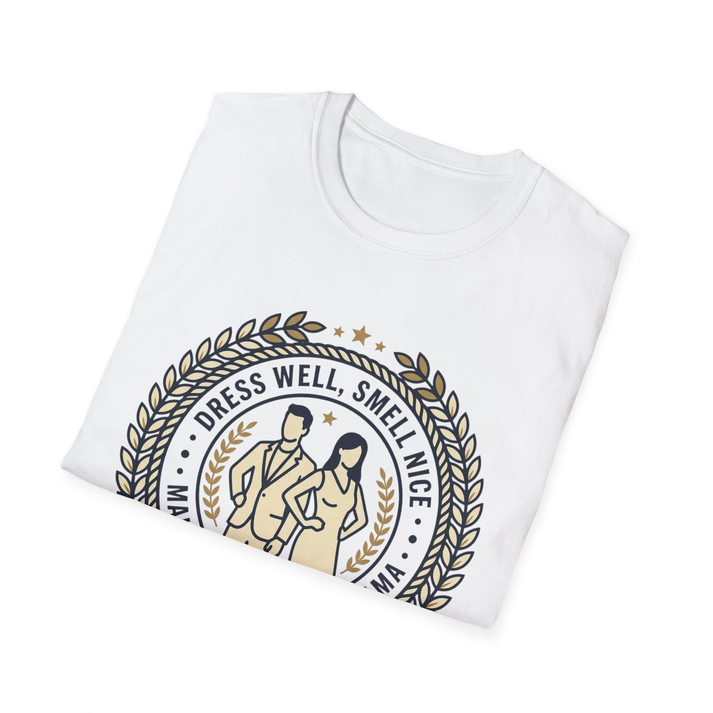 "Dress Well, Smell Nice" Vintage Couple Graphic Tee