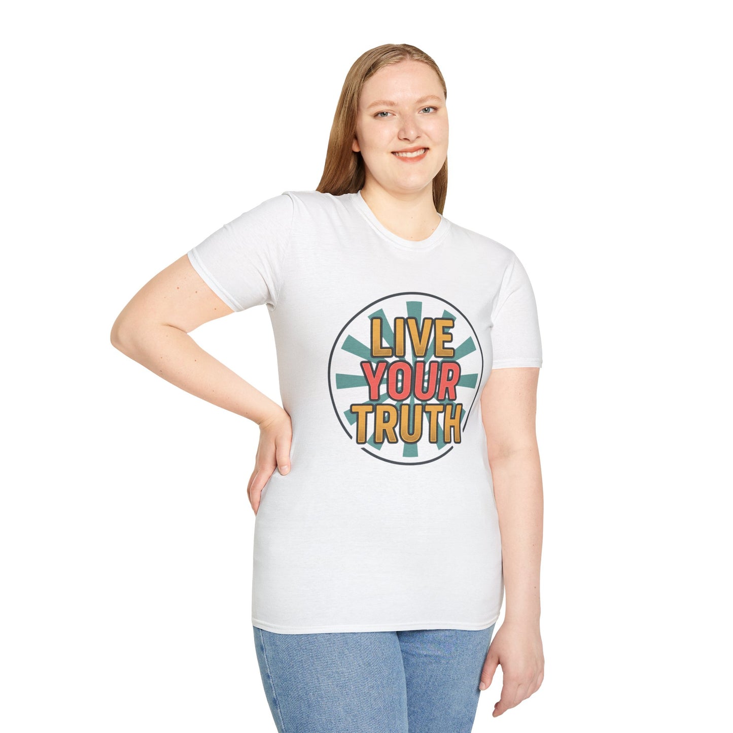 Live Your Truth T-Shirt — Retro Inspirational Graphic Tee