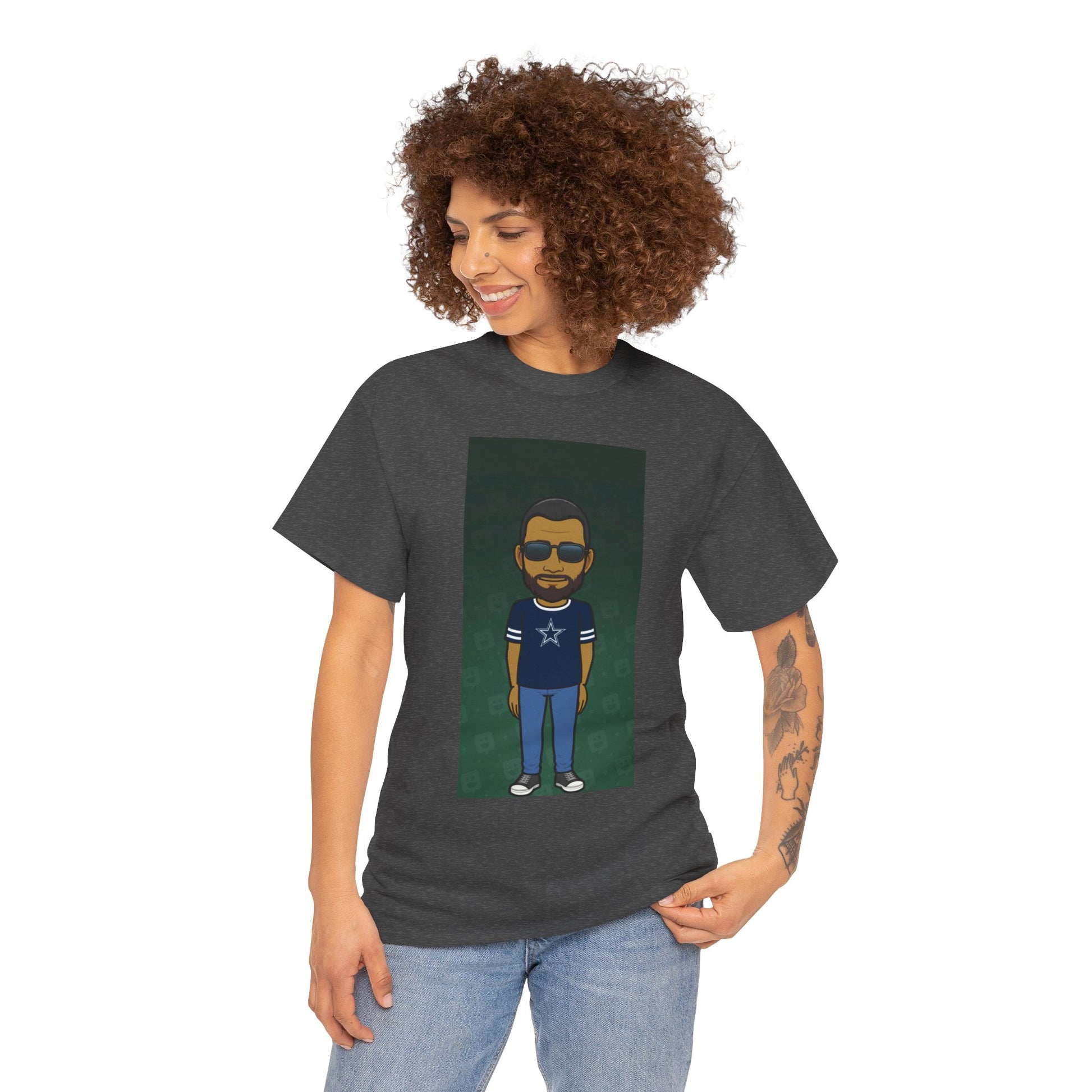 Cartoon Guy Graphic Tee — Personalized Avatar Shirt Printify