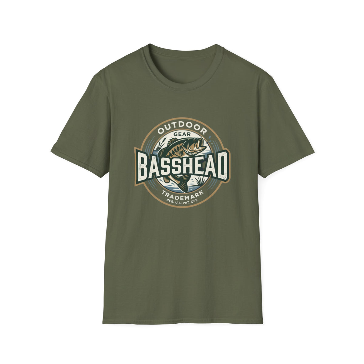 Basshead Fishing T-Shirt — Retro Bass Gear Tee