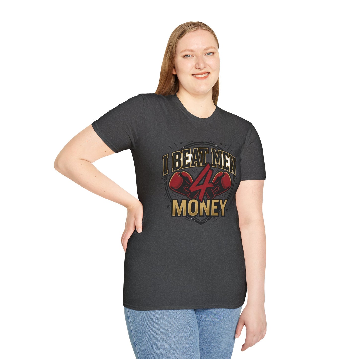 I Beat Men 4 Money Boxing T-Shirt Printify
