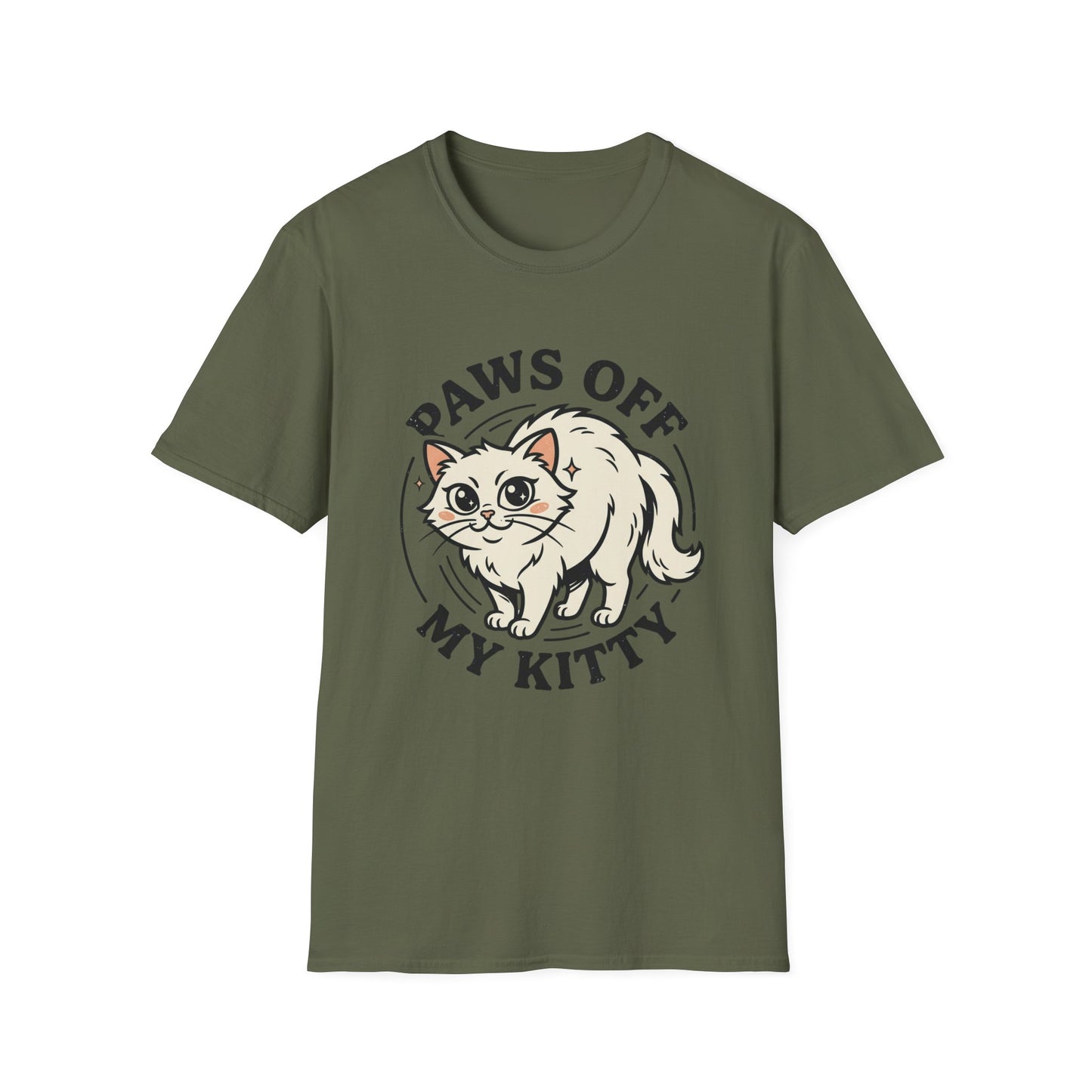 Paws Off My Kitty T-Shirt — Cute Protective Cat Graphic Tee