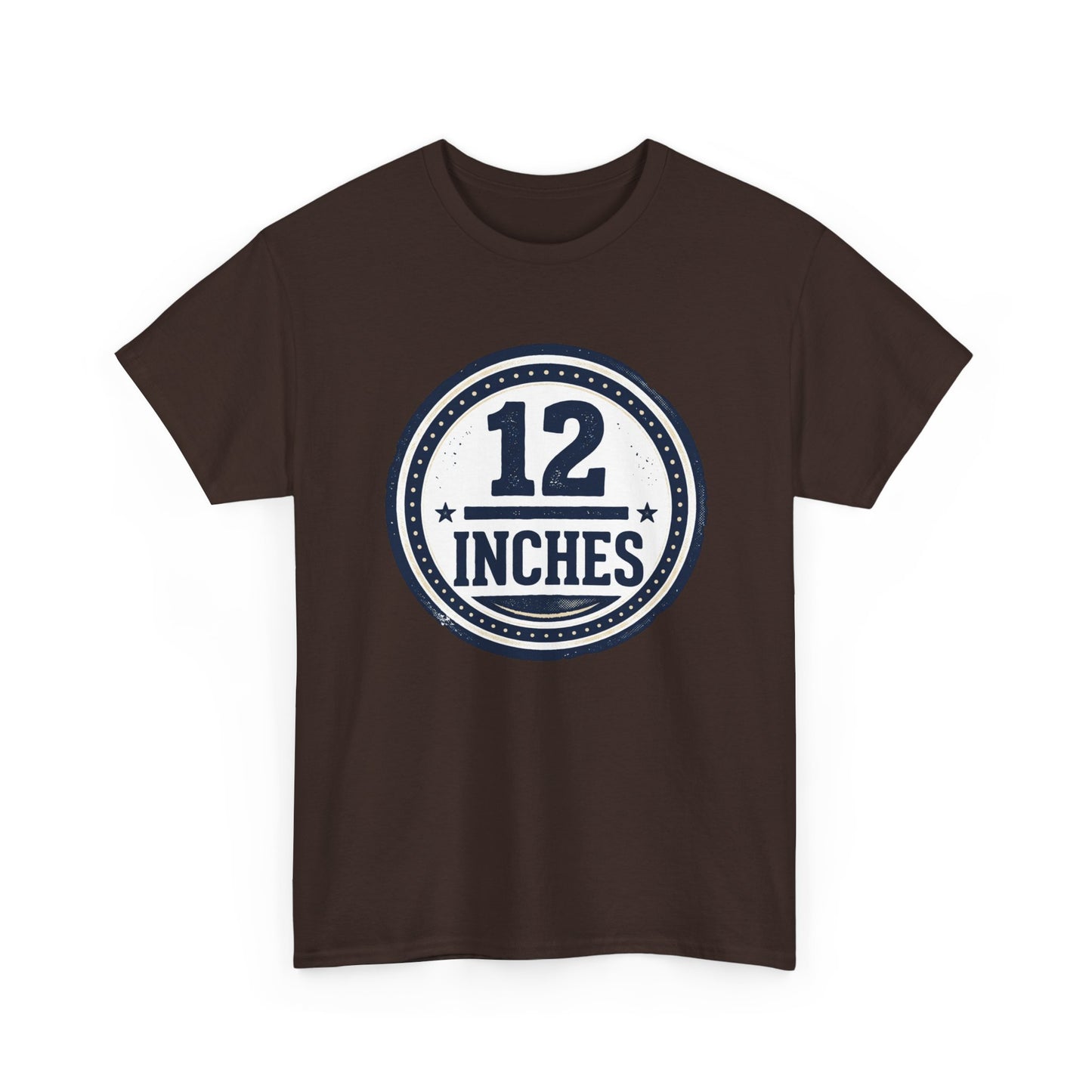 12 Inches Badge T-Shirt — Vintage Stamp Graphic Tee