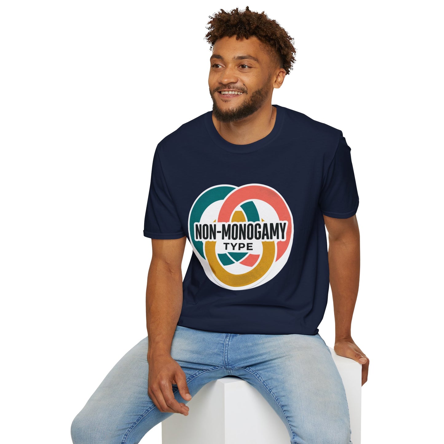 Non-Monogamy Type T-Shirt — Retro Polyamory Pride Tee Printify