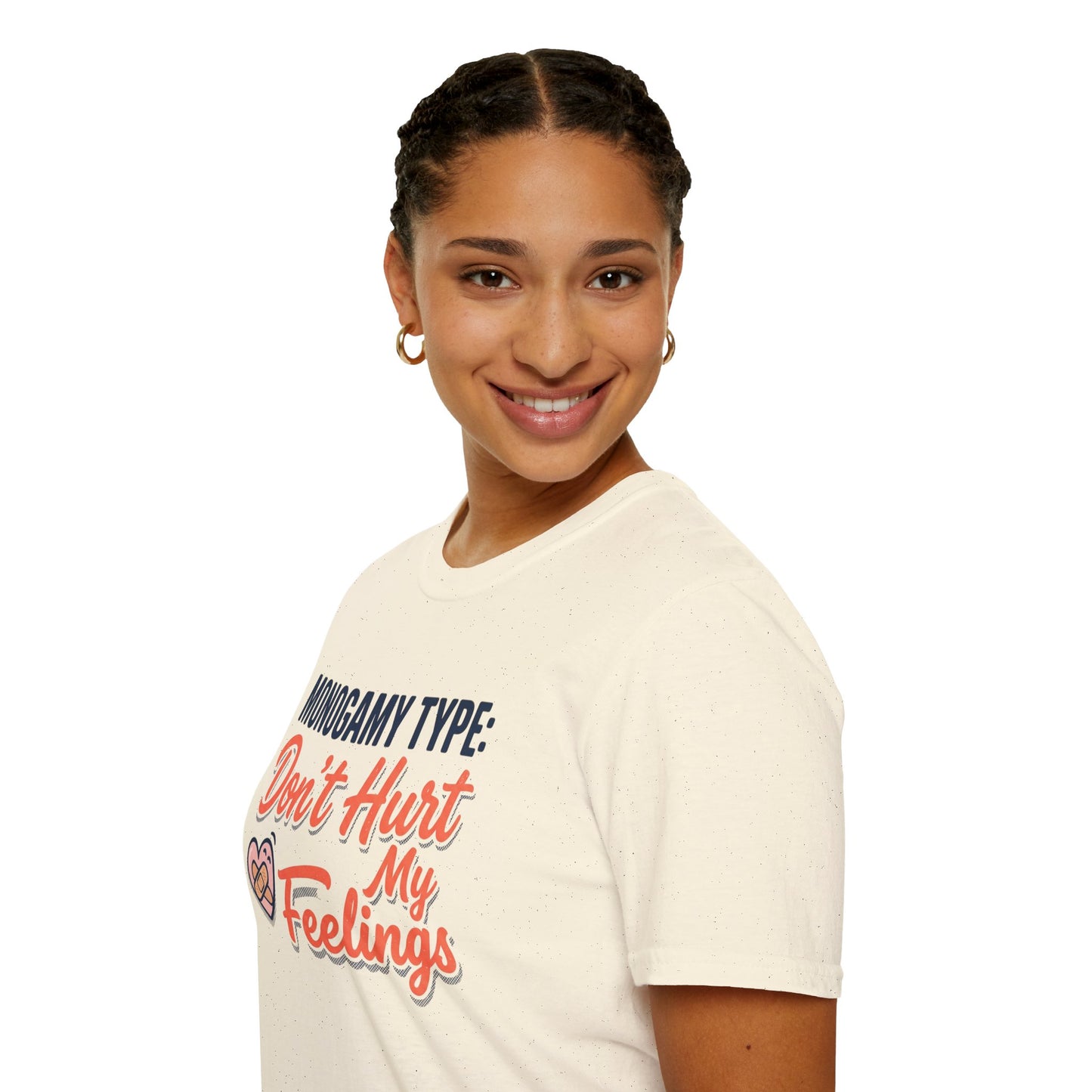 "Monogamy Type: Don't Hurt My Feelings" Graphic Tee Printify